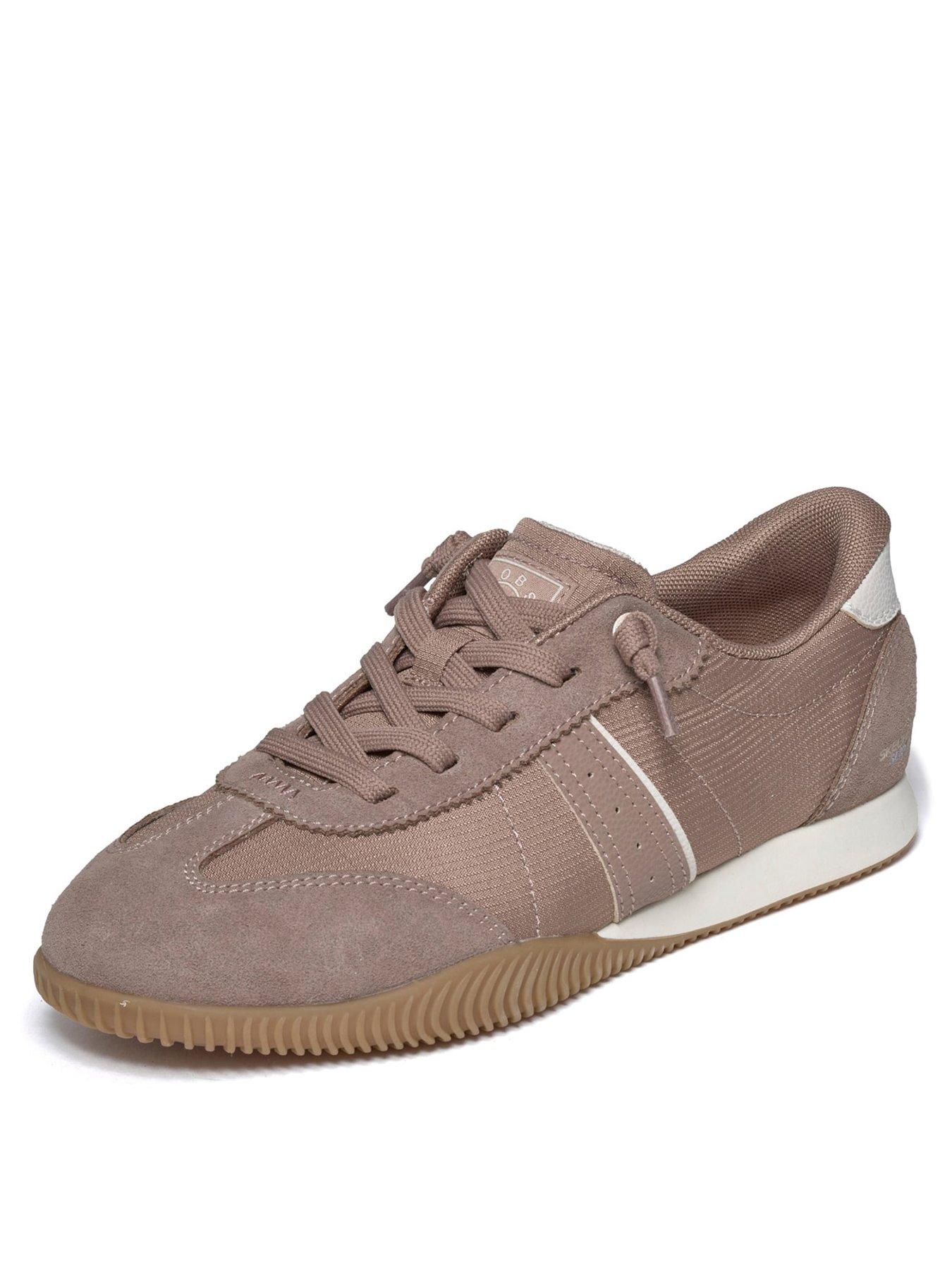 Image 3 of 5 of Skechers Womens Hands-Free Slip-On Faux Lace Trainers - Brown