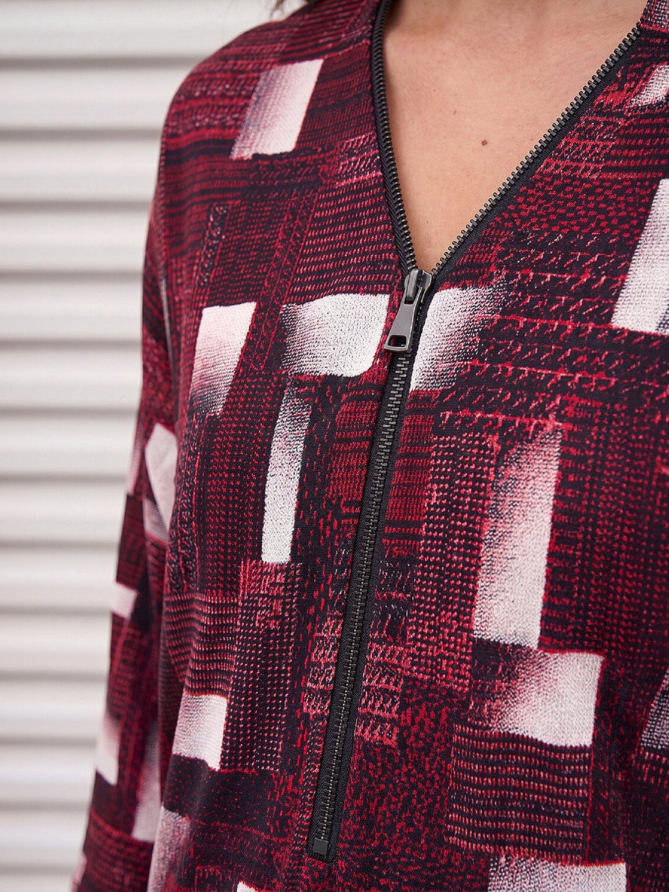 Image 2 of 4 of Roman Geo Puff Zip Top