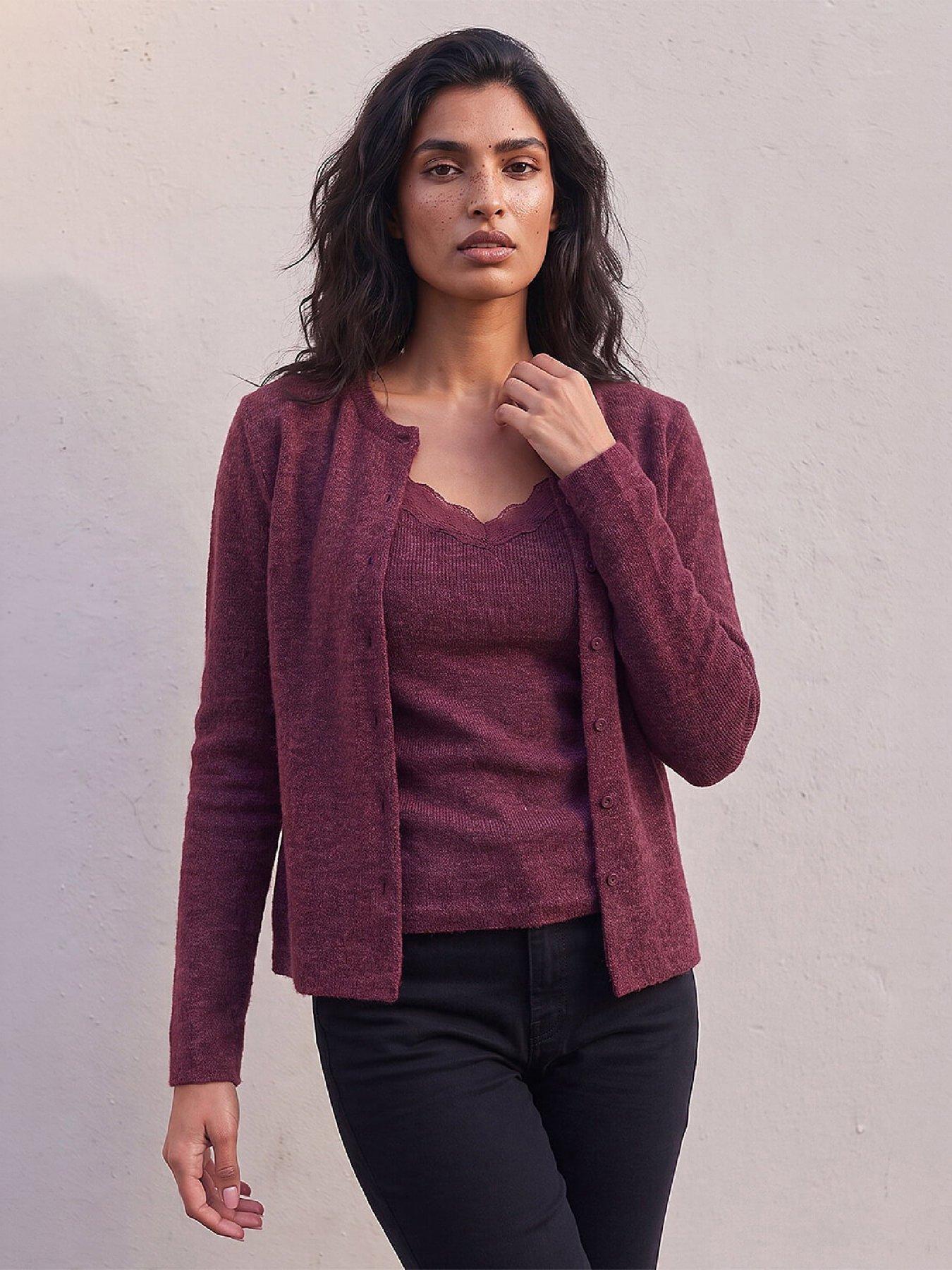Image 1 of 4 of Roman Lace Trim Cardigan