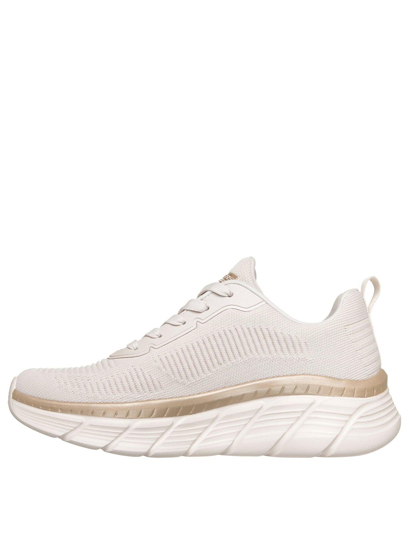 Image 3 of 5 of Skechers Womens BOBS B Flex Hi Memory Foam Mesh Trainers - White