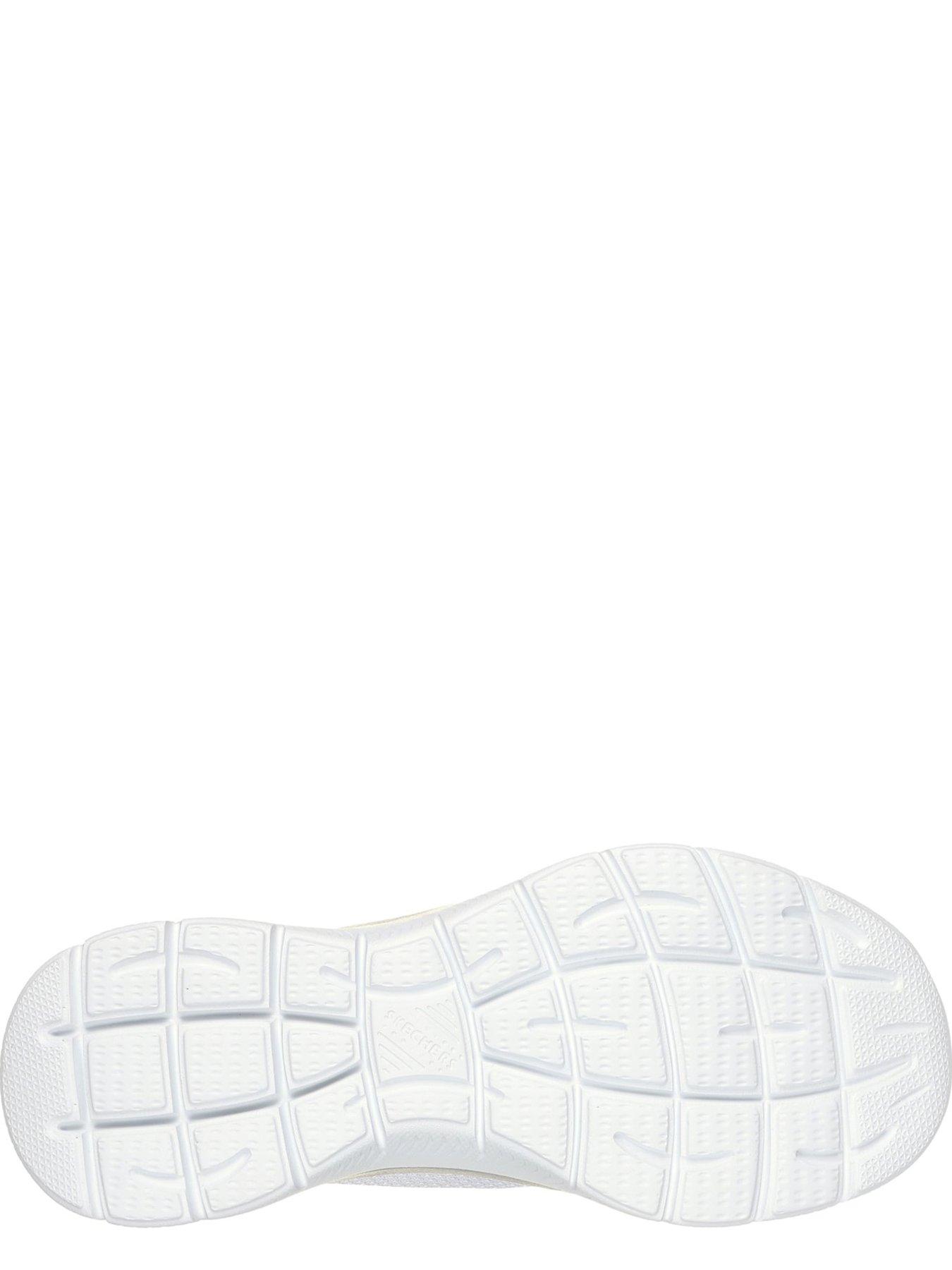 Image 5 of 5 of Skechers Womens Wide Fit Hands Free Slip-ins Memory Foam Trainers - White