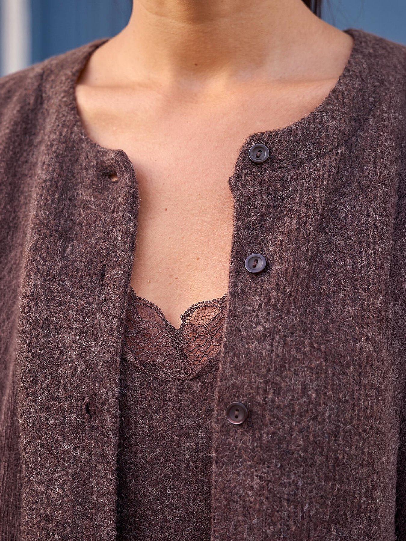 Image 2 of 4 of Roman Lace Trim Cardigan
