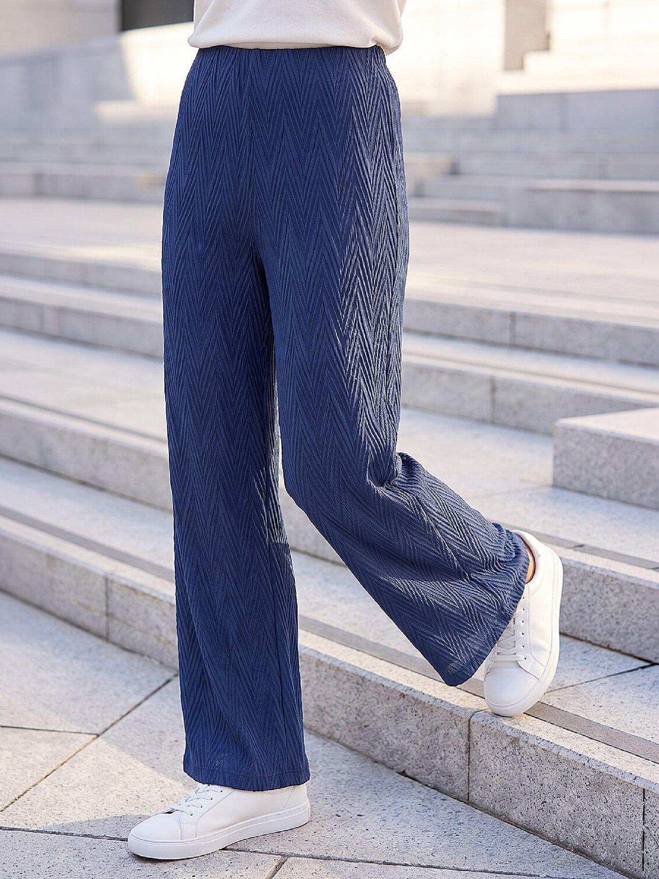 Image 1 of 3 of Roman Chevron Texture Trouser