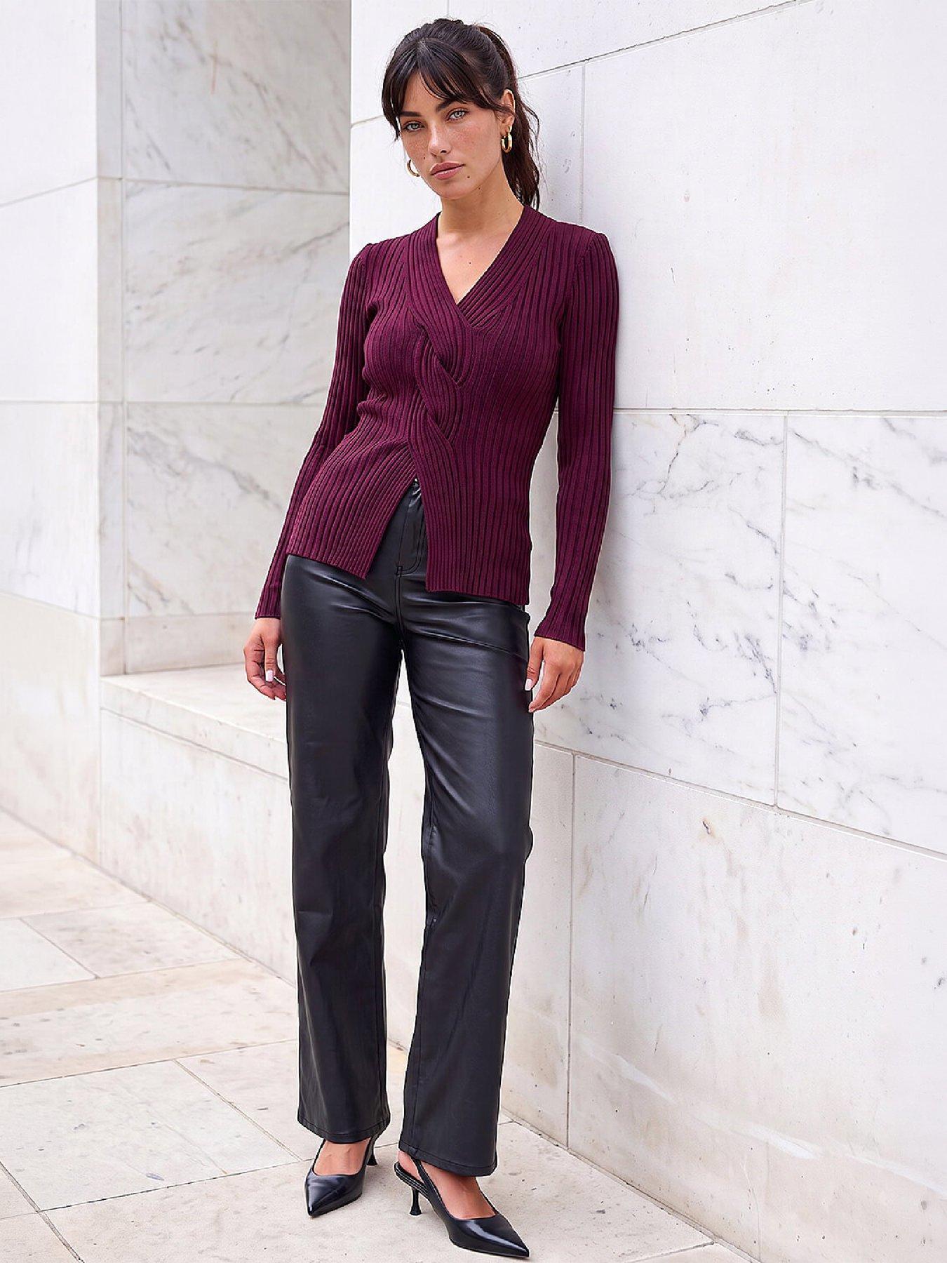 Image 4 of 4 of Roman Cable Rib Knit Jumper