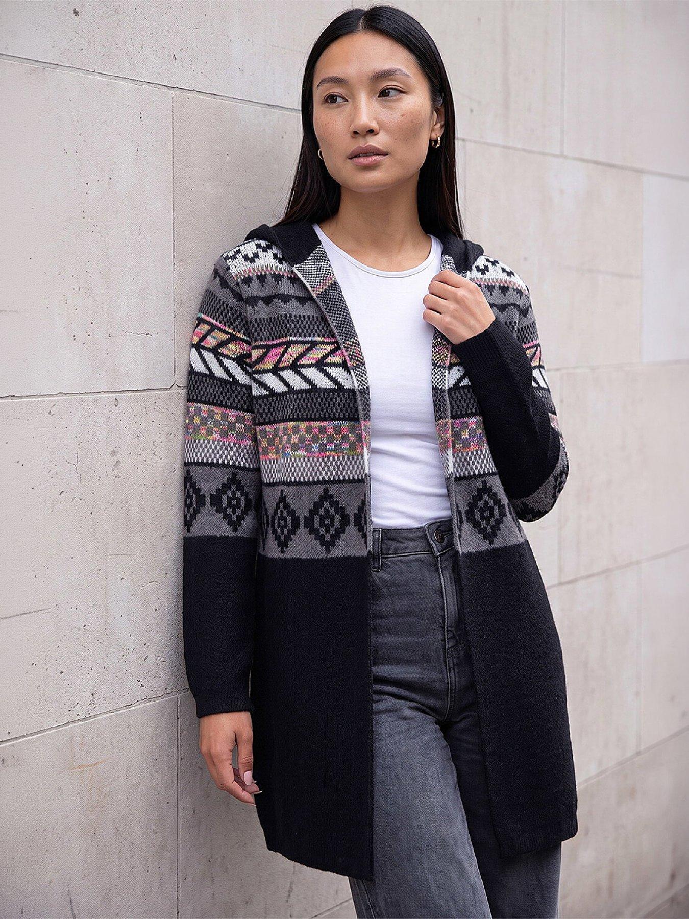 Image 1 of 3 of Roman Nordic Hodded Cardigan