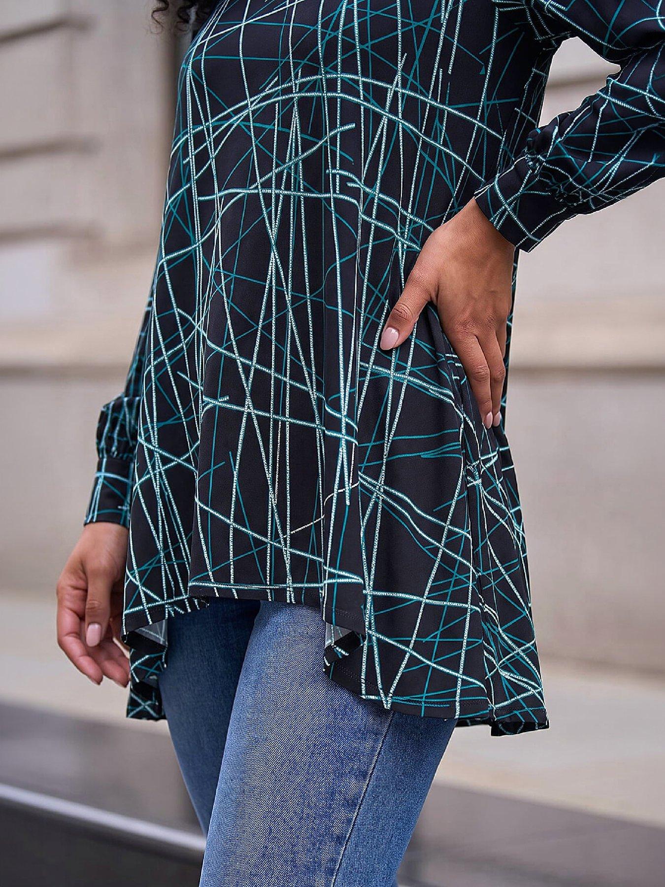 Image 2 of 4 of Roman Abstract Geo Tunic