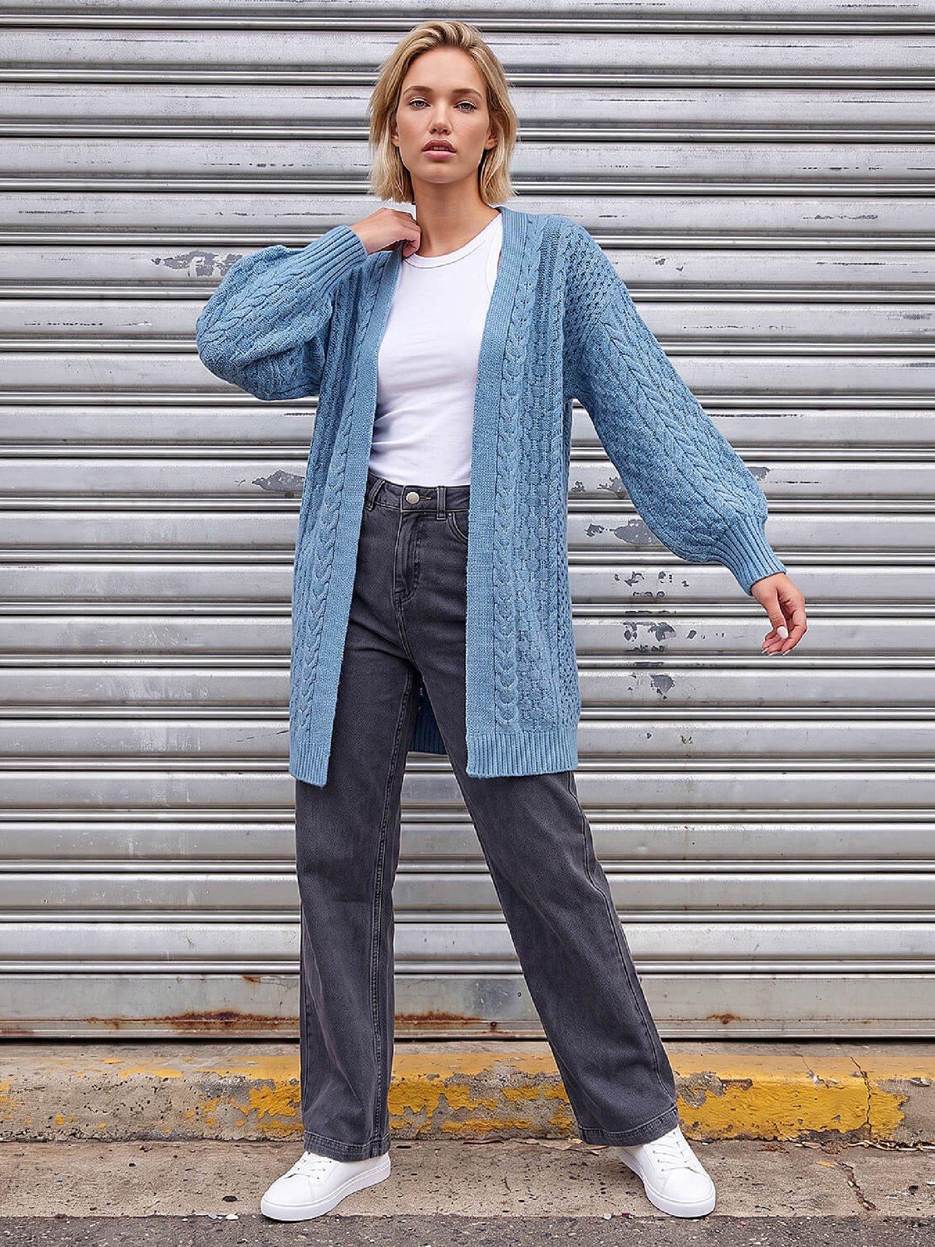 Image 4 of 4 of Roman Chunky Cable Cardigan