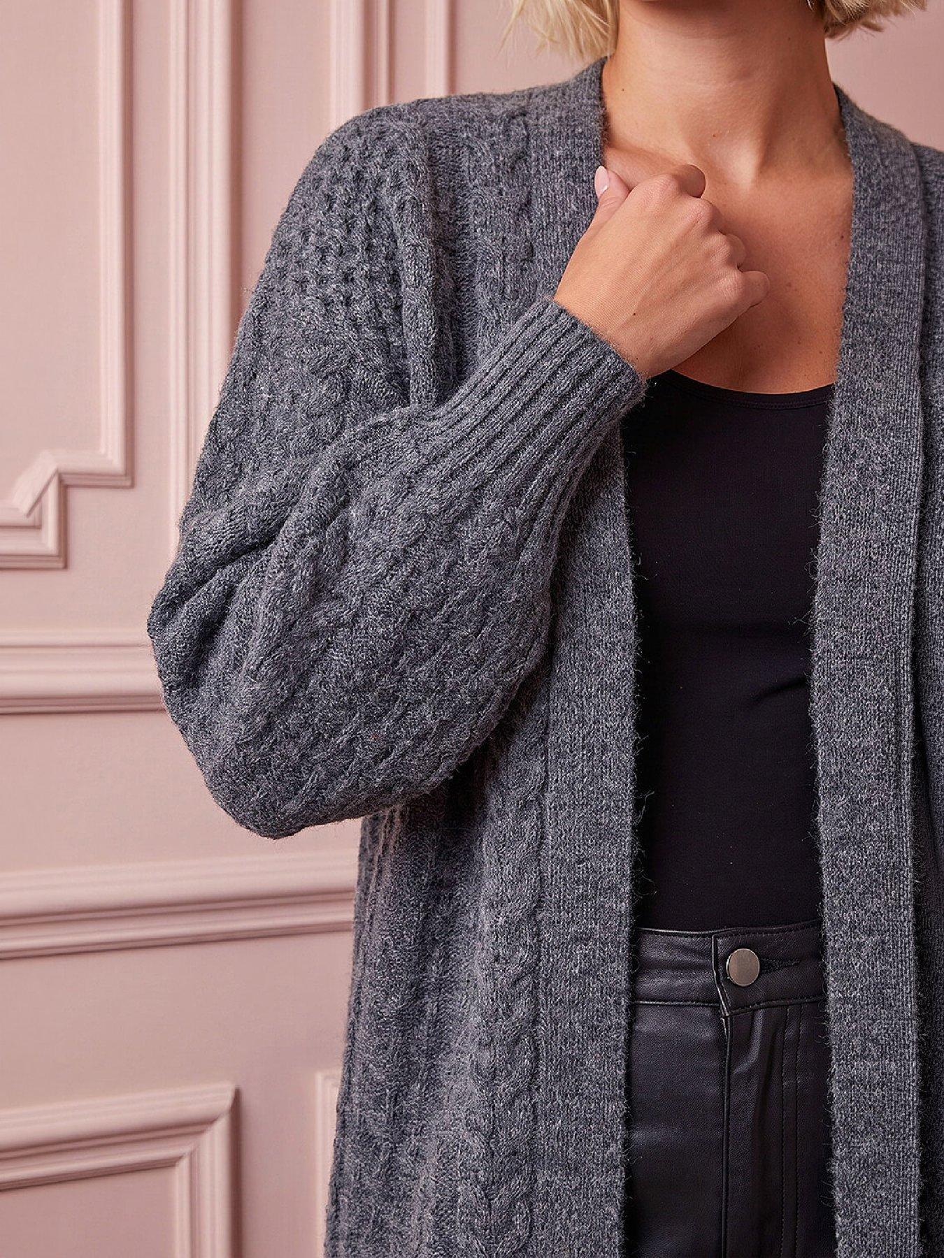 Image 2 of 4 of Roman Chunky Cable Cardigan