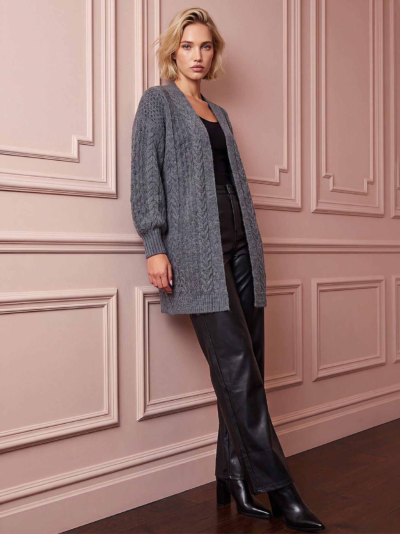 Image 4 of 4 of Roman Chunky Cable Cardigan