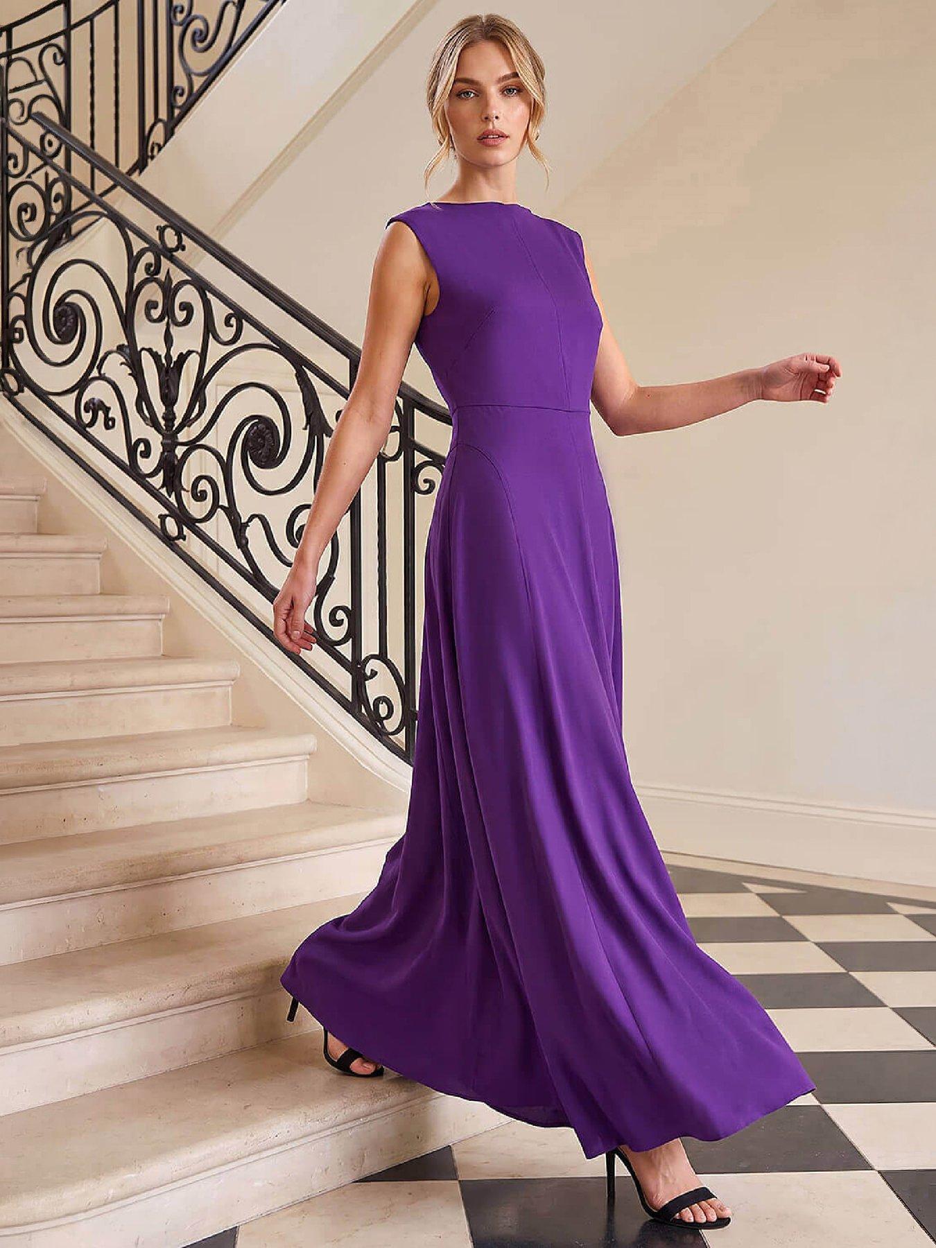 Image 1 of 4 of Roman Fit And Flare Dress