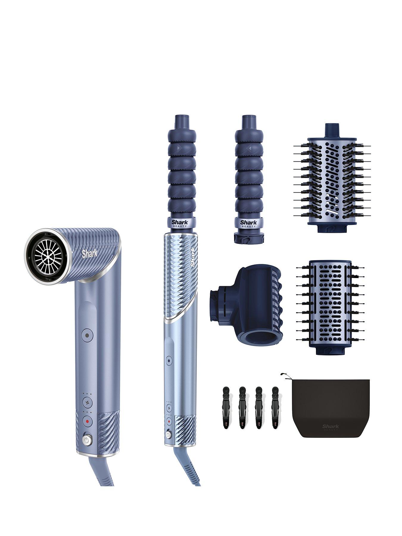 Image 1 of 7 of Shark FlexStyle IonCurl Ion Air Drying, Curling and Styling System - Blue HD841UK