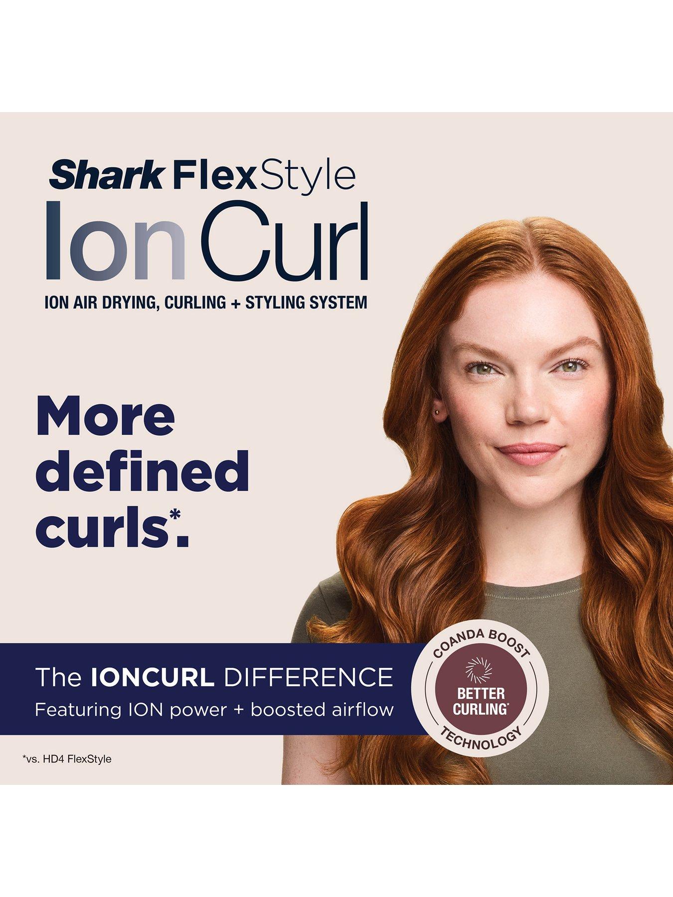 Image 2 of 7 of Shark FlexStyle IonCurl Ion Air Drying, Curling and Styling System - Blue HD841UK