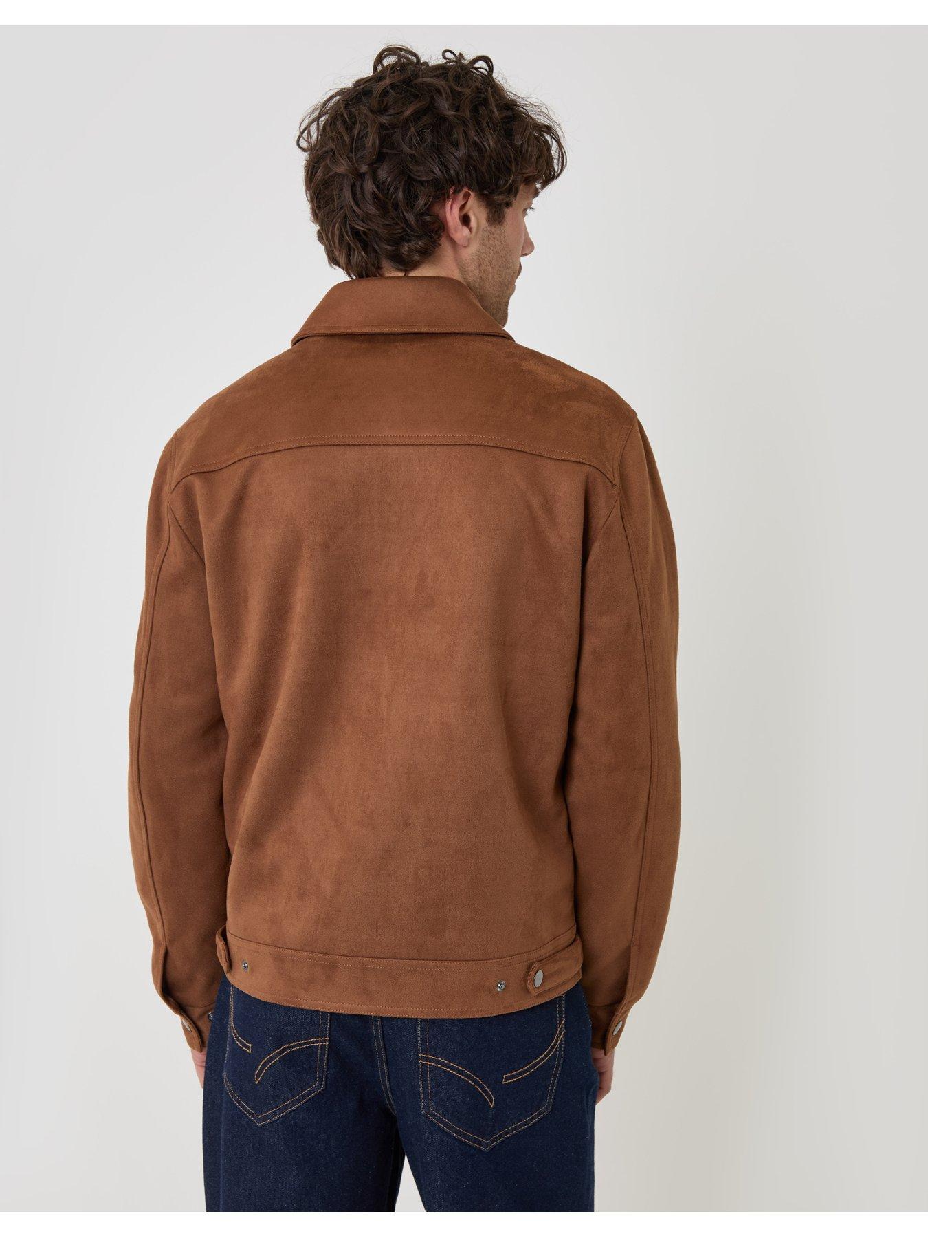 Image 2 of 7 of Threadbare Mens Collared Full-Zip Lightweight Jacket - Taupe