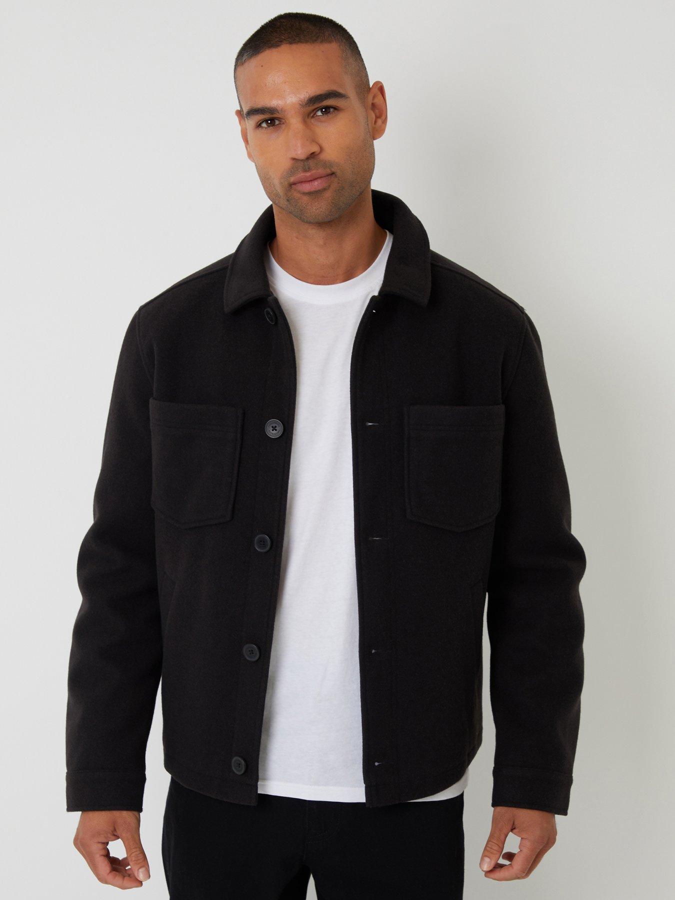Image 1 of 4 of Threadbare Mens Jacket Santo - Black