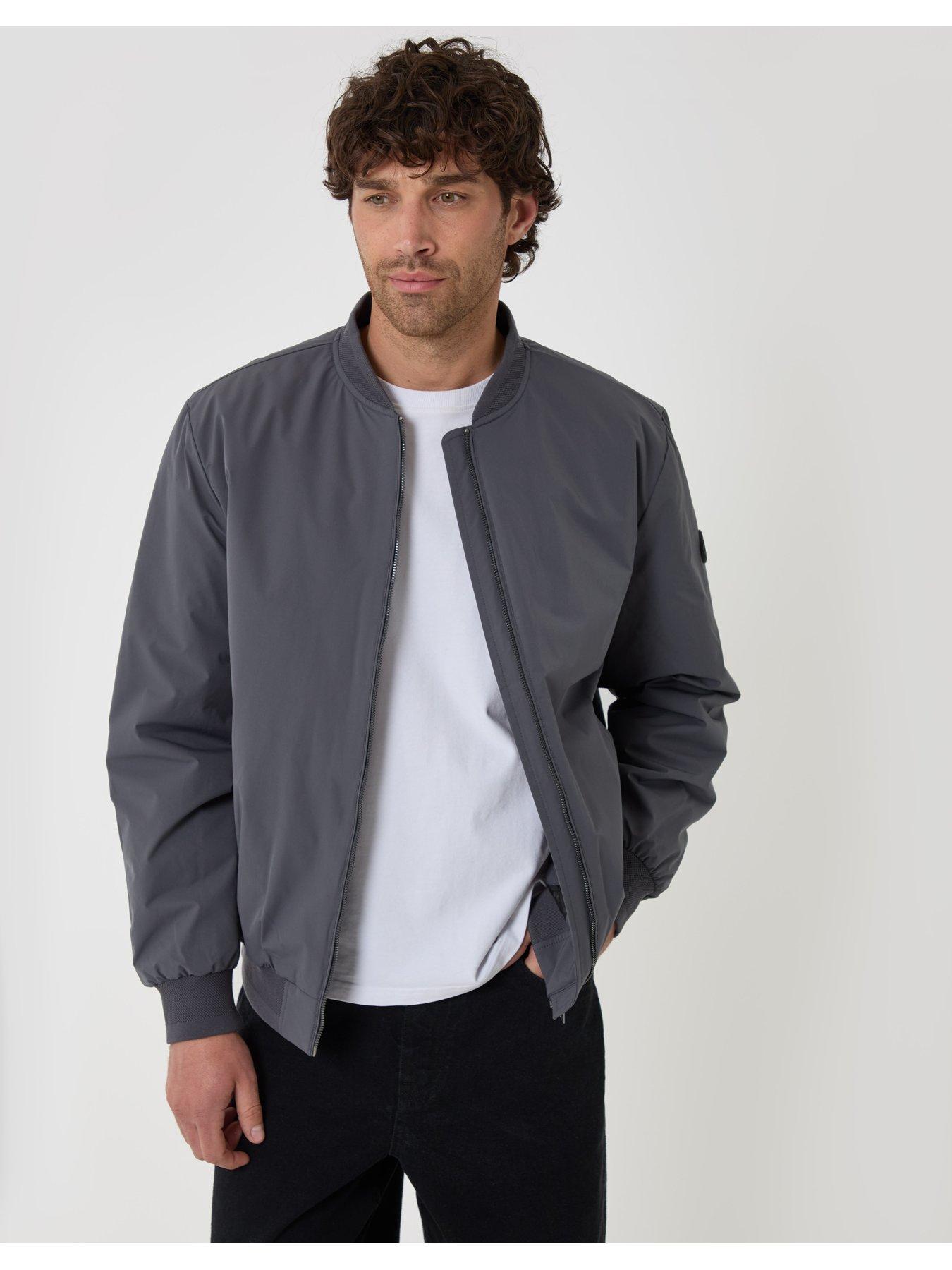 Image 1 of 5 of Threadbare Mens Showerproof Padded Bomber Jacket - Navy