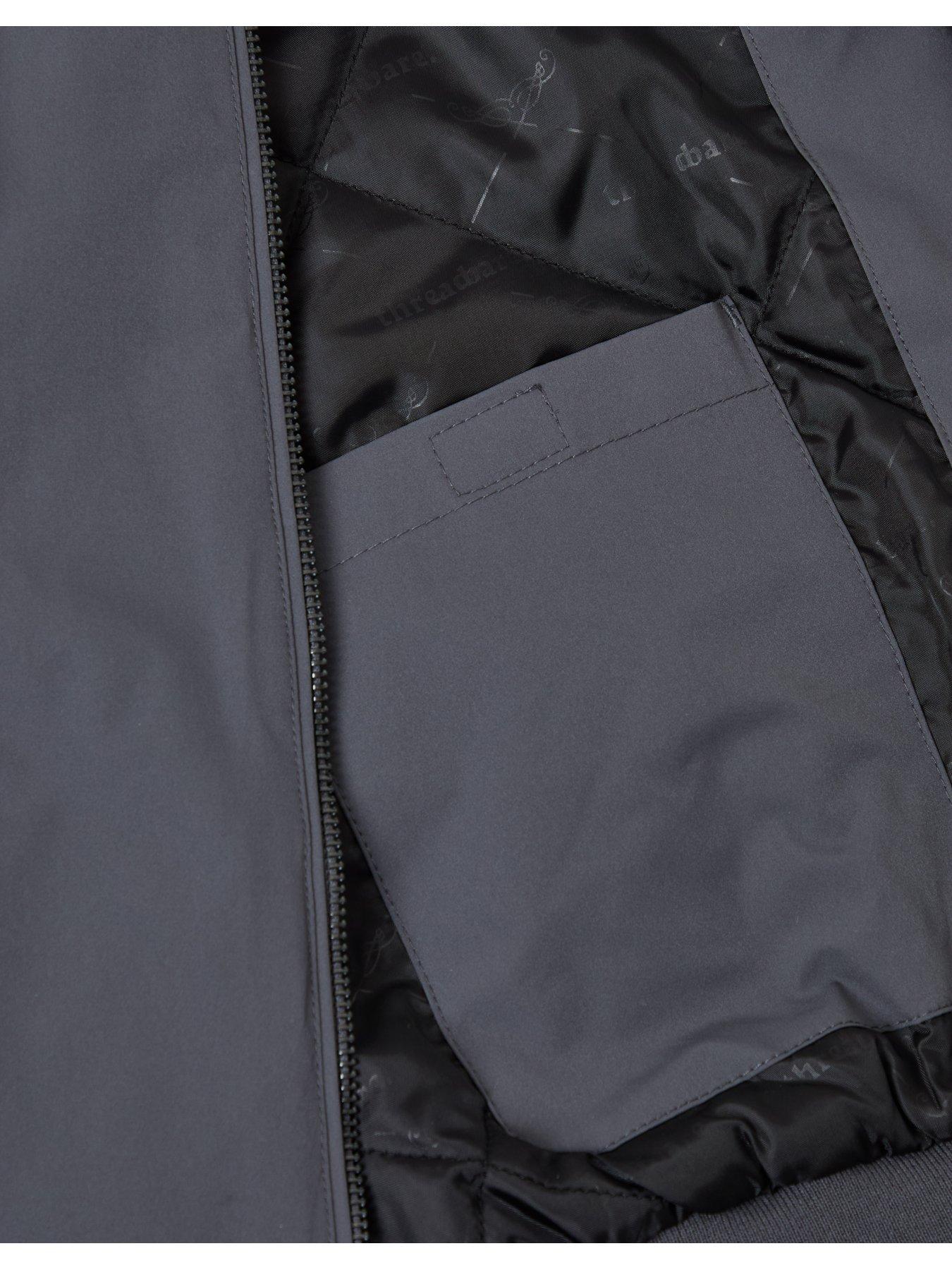 Image 5 of 5 of Threadbare Mens Showerproof Padded Bomber Jacket - Navy