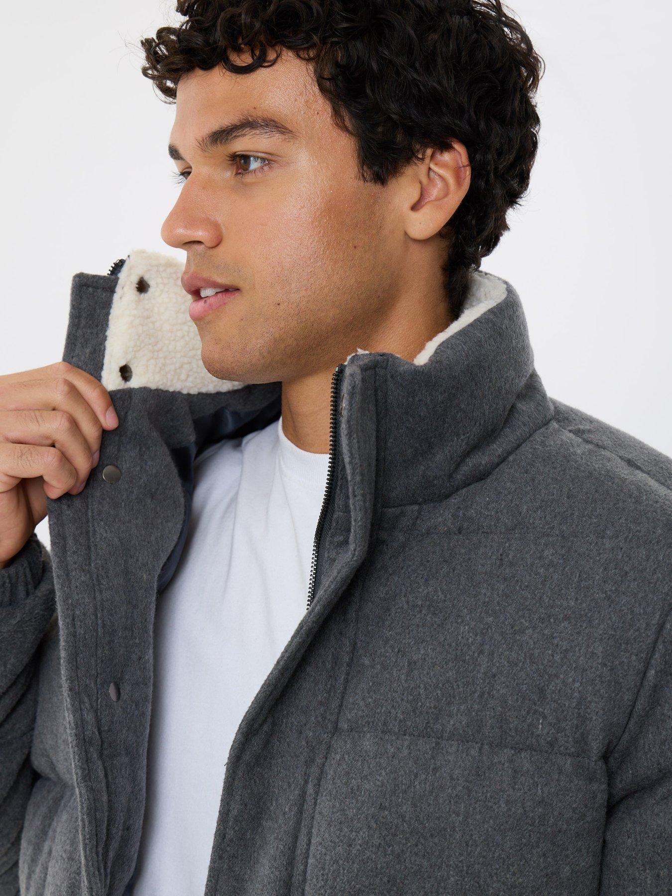 Image 4 of 4 of Threadbare Mens Jacket Market - Charcoal