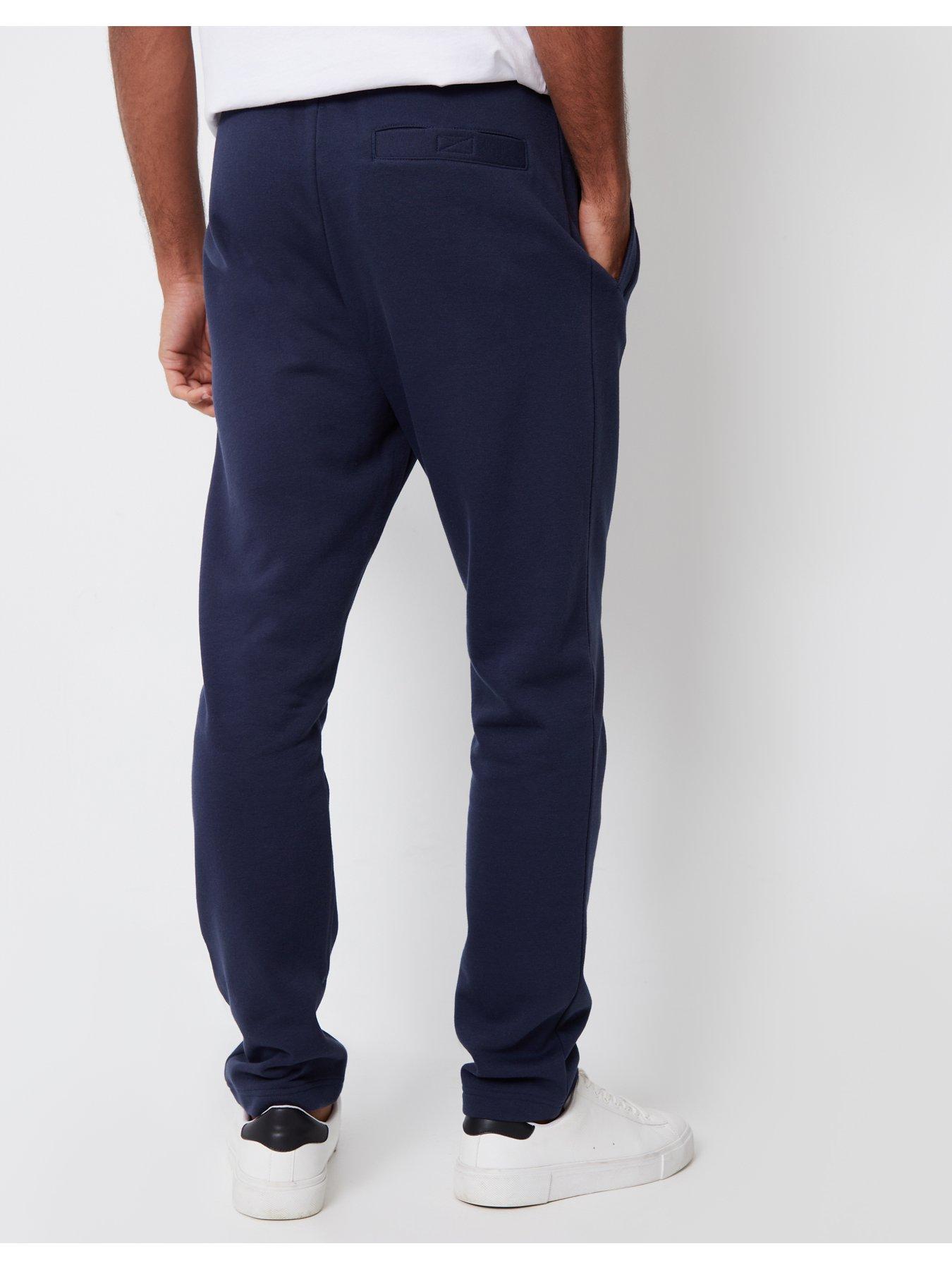 Image 2 of 4 of Threadbare Mens Regular Fit Cotton Rich Jogging Bottoms - Navy