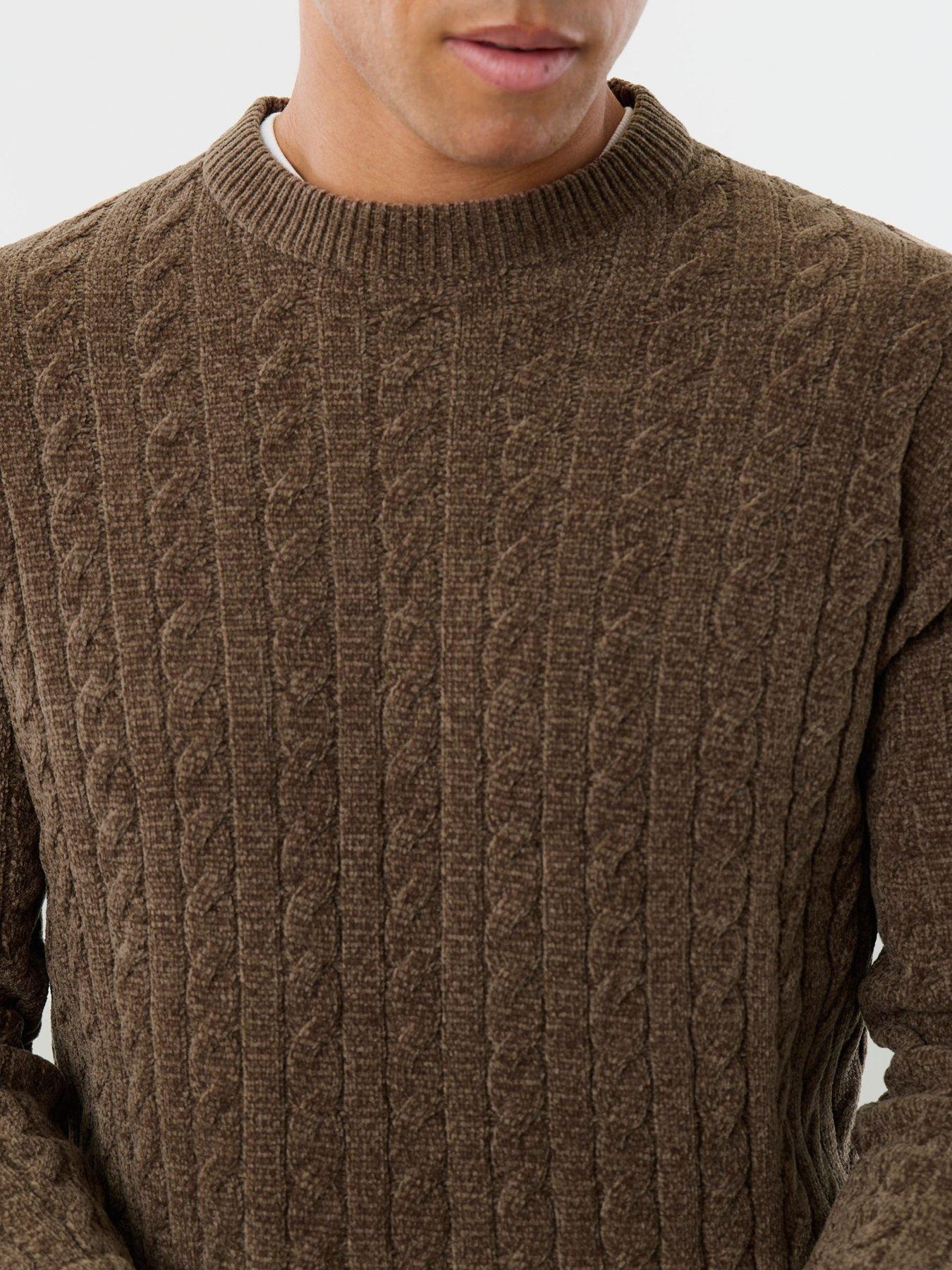 Image 4 of 4 of Threadbare Mens Jumper Crew Jacobson - Camel 7gg