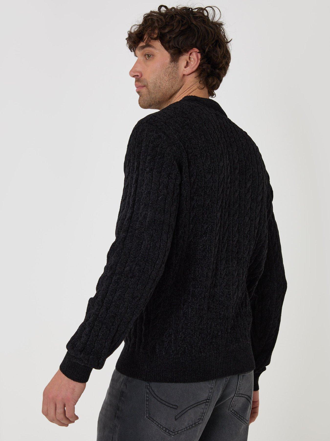 Image 2 of 5 of Threadbare Mens Jumper Crew Jacobson - Black 7gg