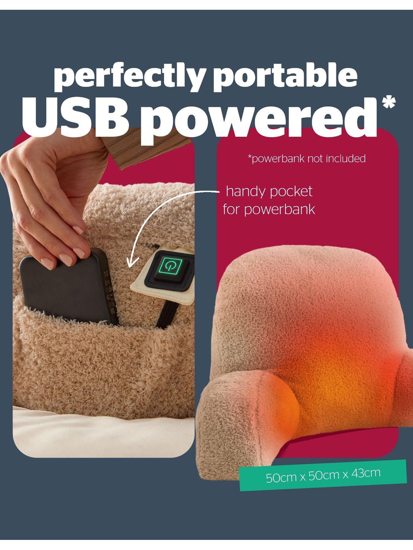 Image 3 of 7 of Silentnight Usb Heated Cosy Cuddles Cushion - Natural
