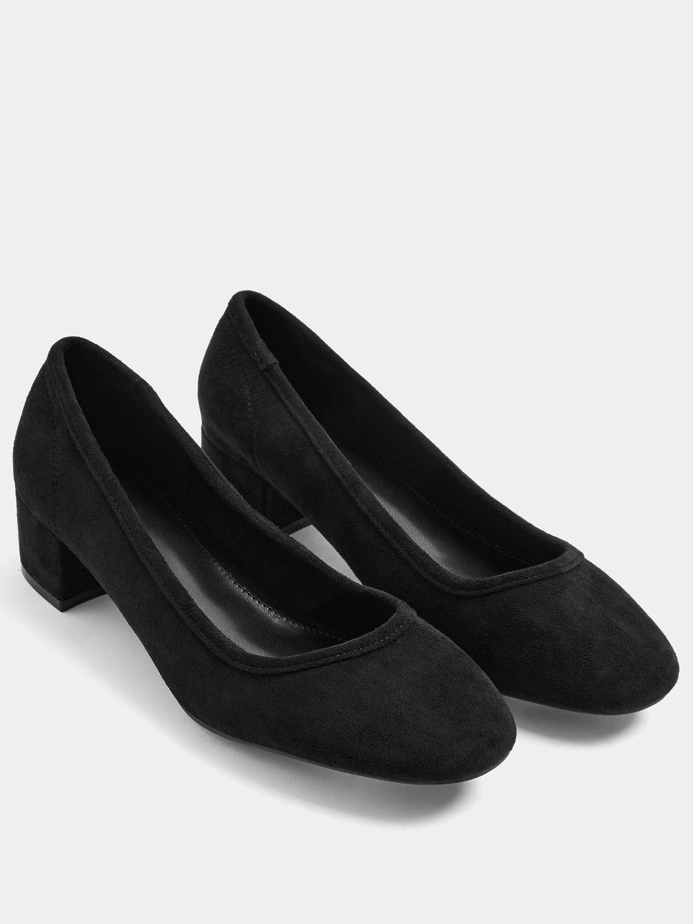Image 2 of 4 of Yours Womens Block Heel Ballet Pumps - Black