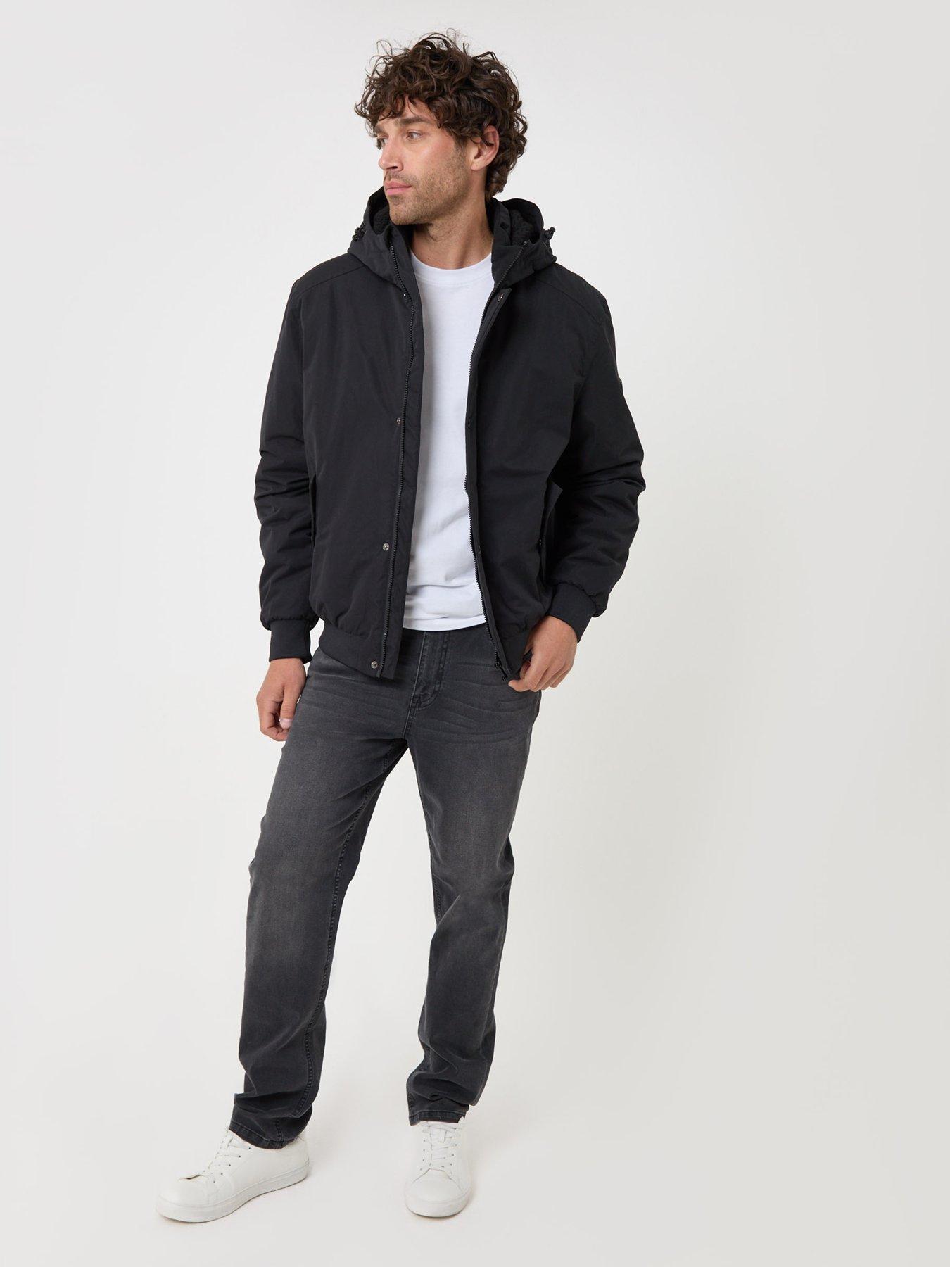 Image 3 of 5 of Threadbare Mens Jacket Silda - Black (with Padding)