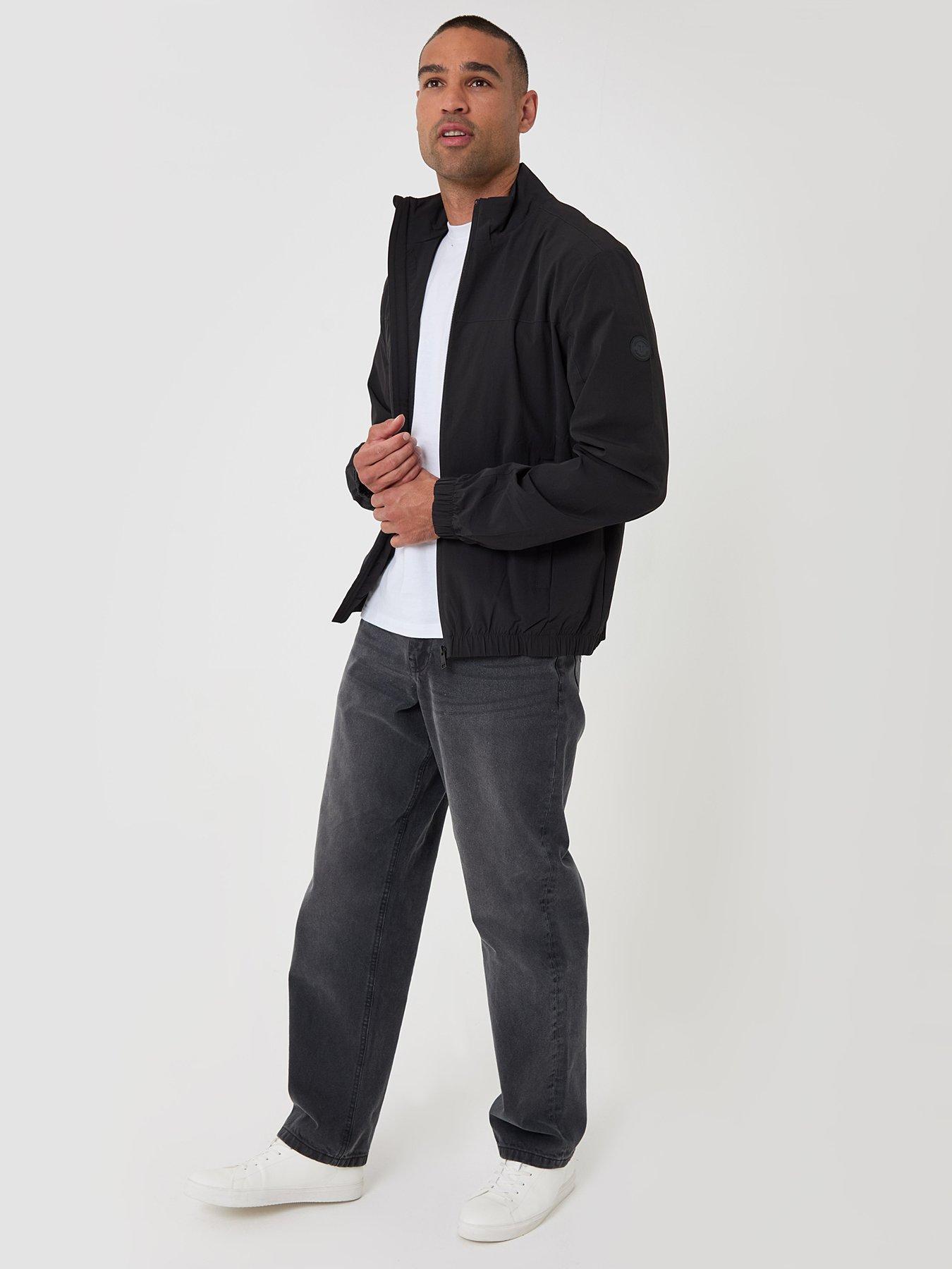 Image 3 of 5 of Threadbare Mens Jacket Idsal - Black (Funnel Collar)