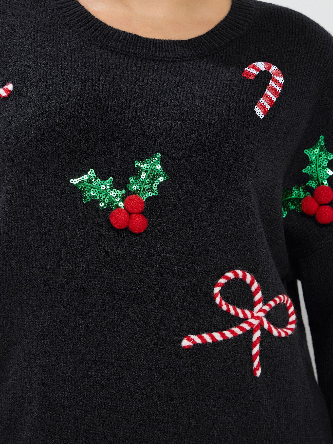 Image 4 of 4 of Yours Curve All Over Novelty Jumper