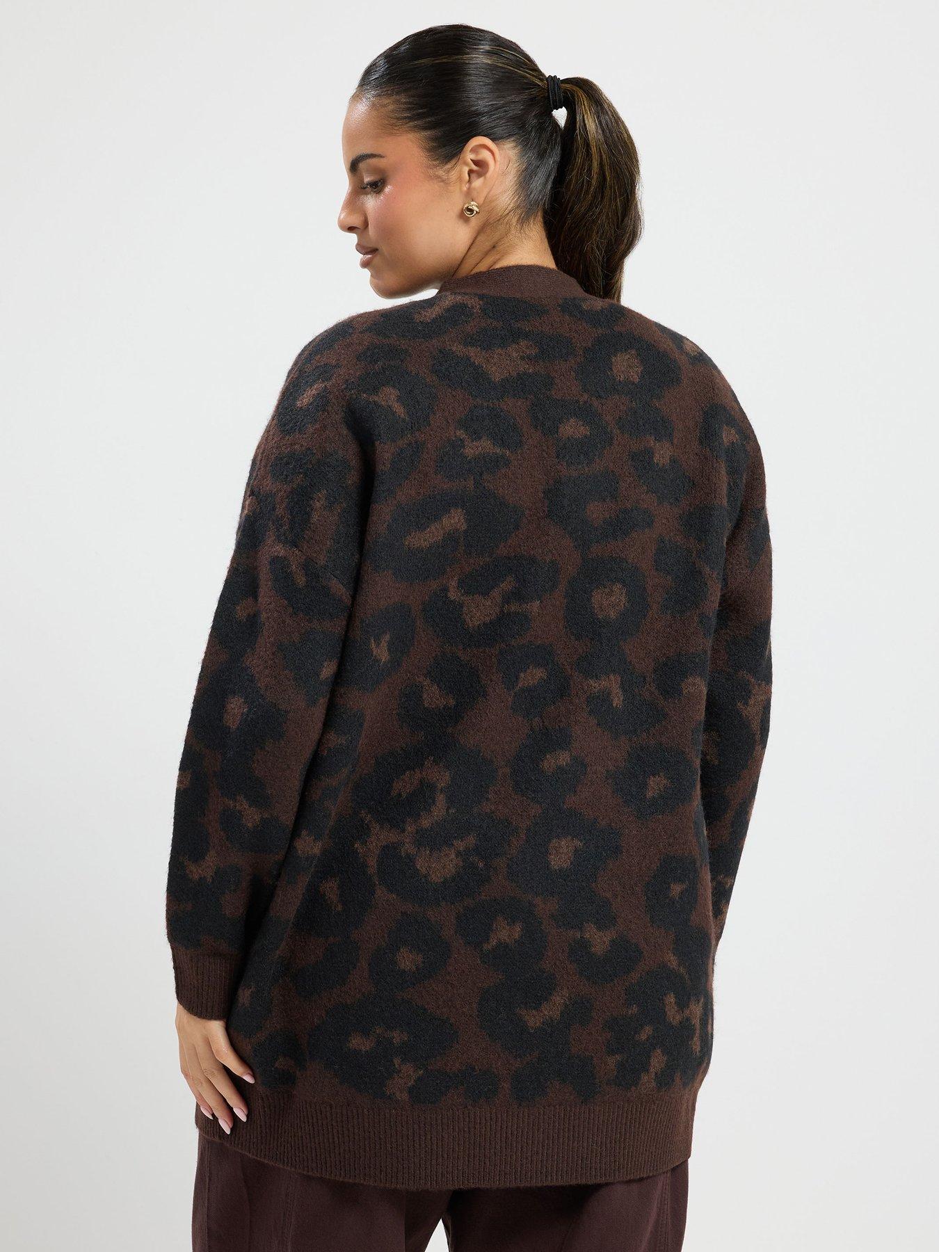 Image 2 of 4 of Yours Curve Leopard Cardigan