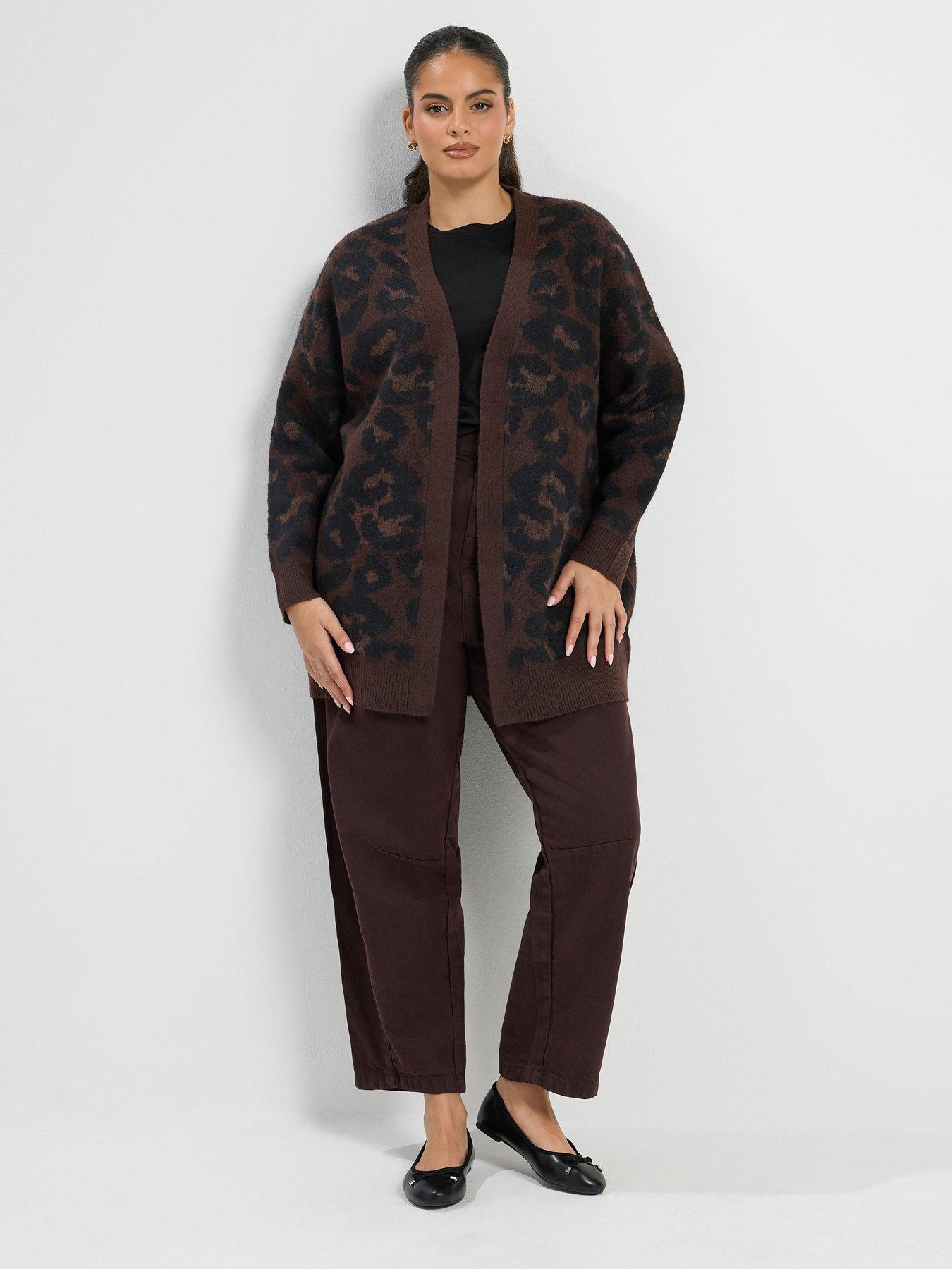 Image 3 of 4 of Yours Curve Leopard Cardigan