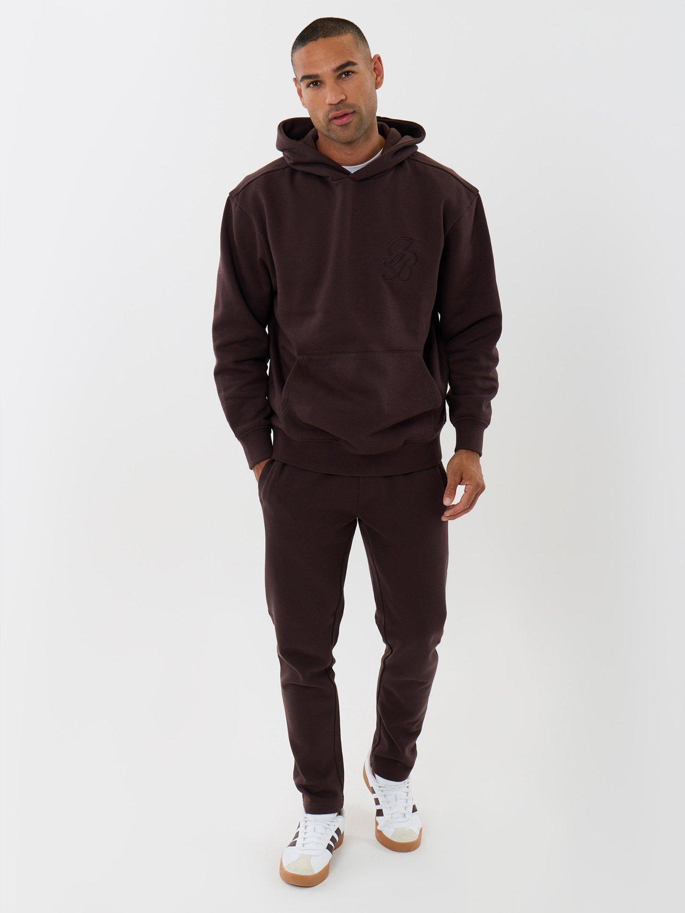 Image 3 of 5 of Threadbare Relaxed Fit Cotton Rich Overhead Hoodie In Chocolate Brown