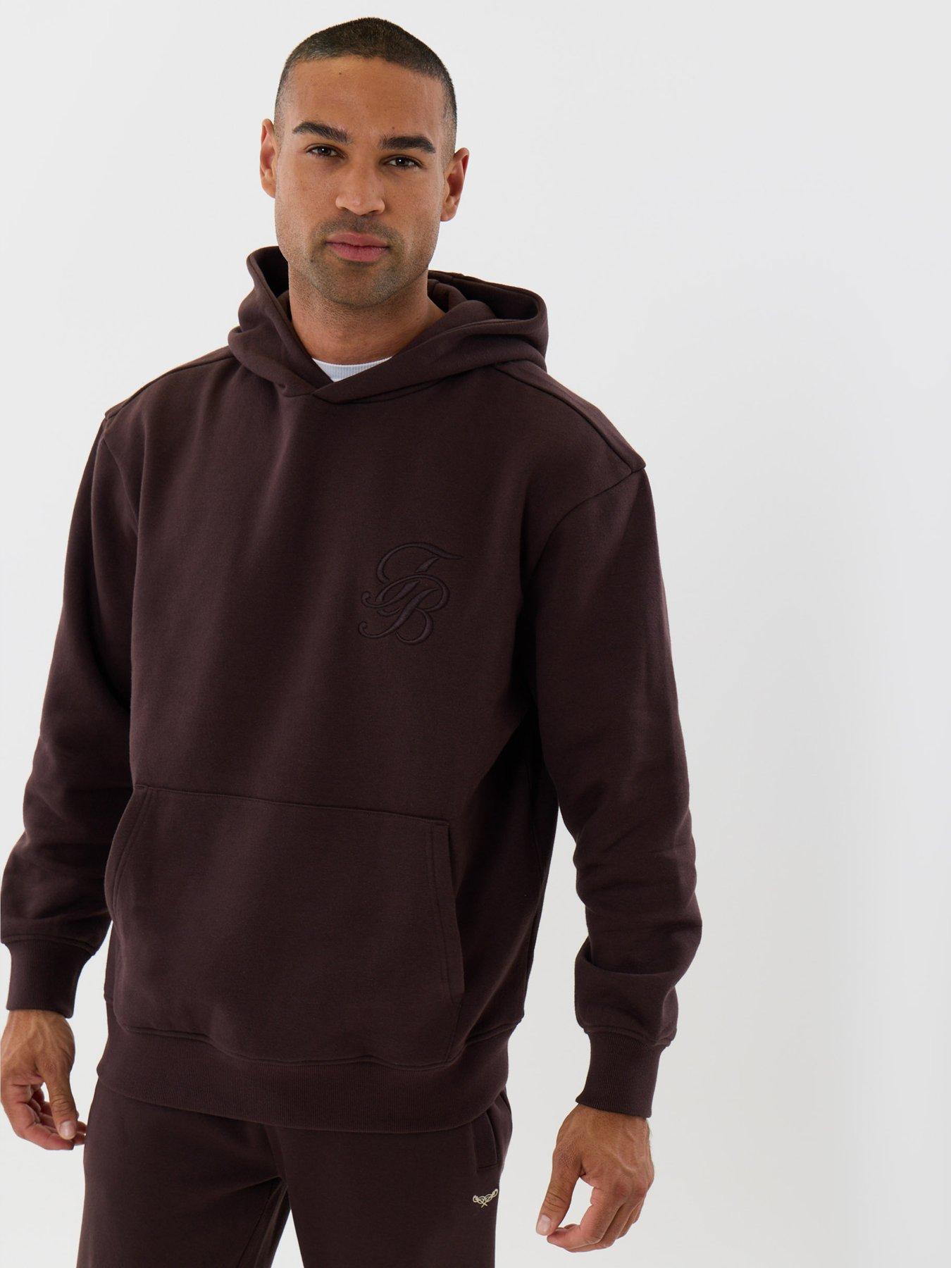 Image 5 of 5 of Threadbare Relaxed Fit Cotton Rich Overhead Hoodie In Chocolate Brown