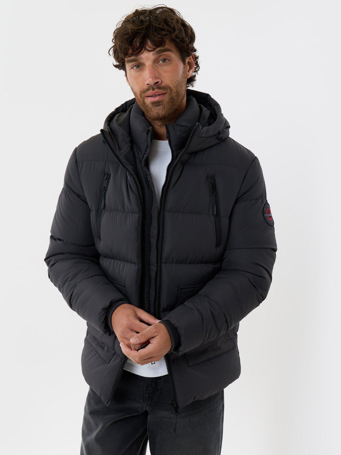 Image 1 of 6 of Threadbare Mens Jacket Porgy - Slate (with Padding)