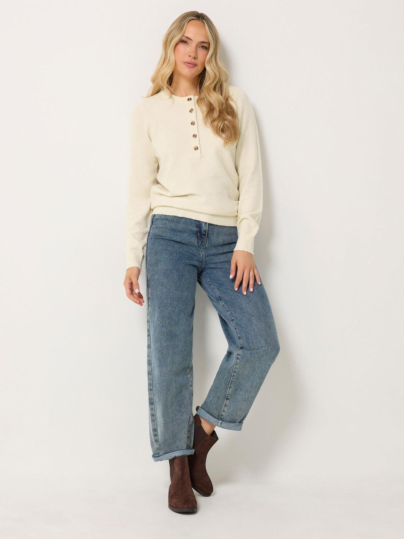 Image 3 of 4 of Long Tall Sally Tall Half Button Jumper