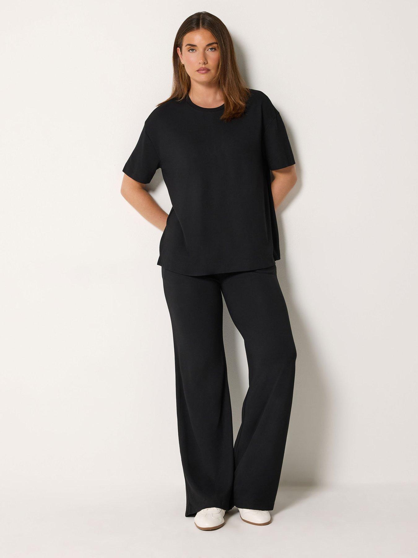 Image 3 of 4 of Long Tall Sally Womens Tall Premium Short Sleeve T-Shirt - Black