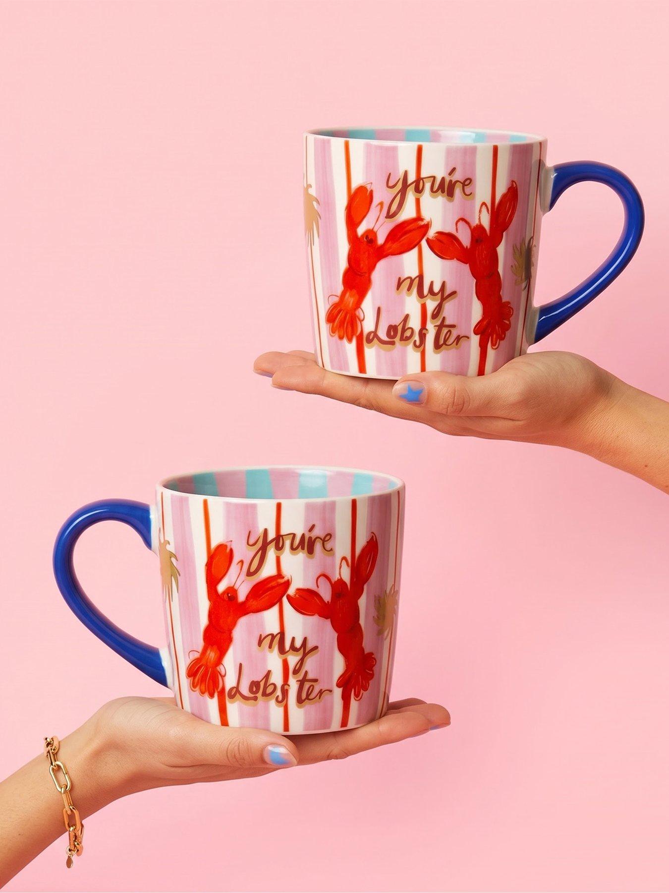 Eleanor Bowmer Eleanor Bowmer You'Re My Lobster Set Of 2 Mug in Multi