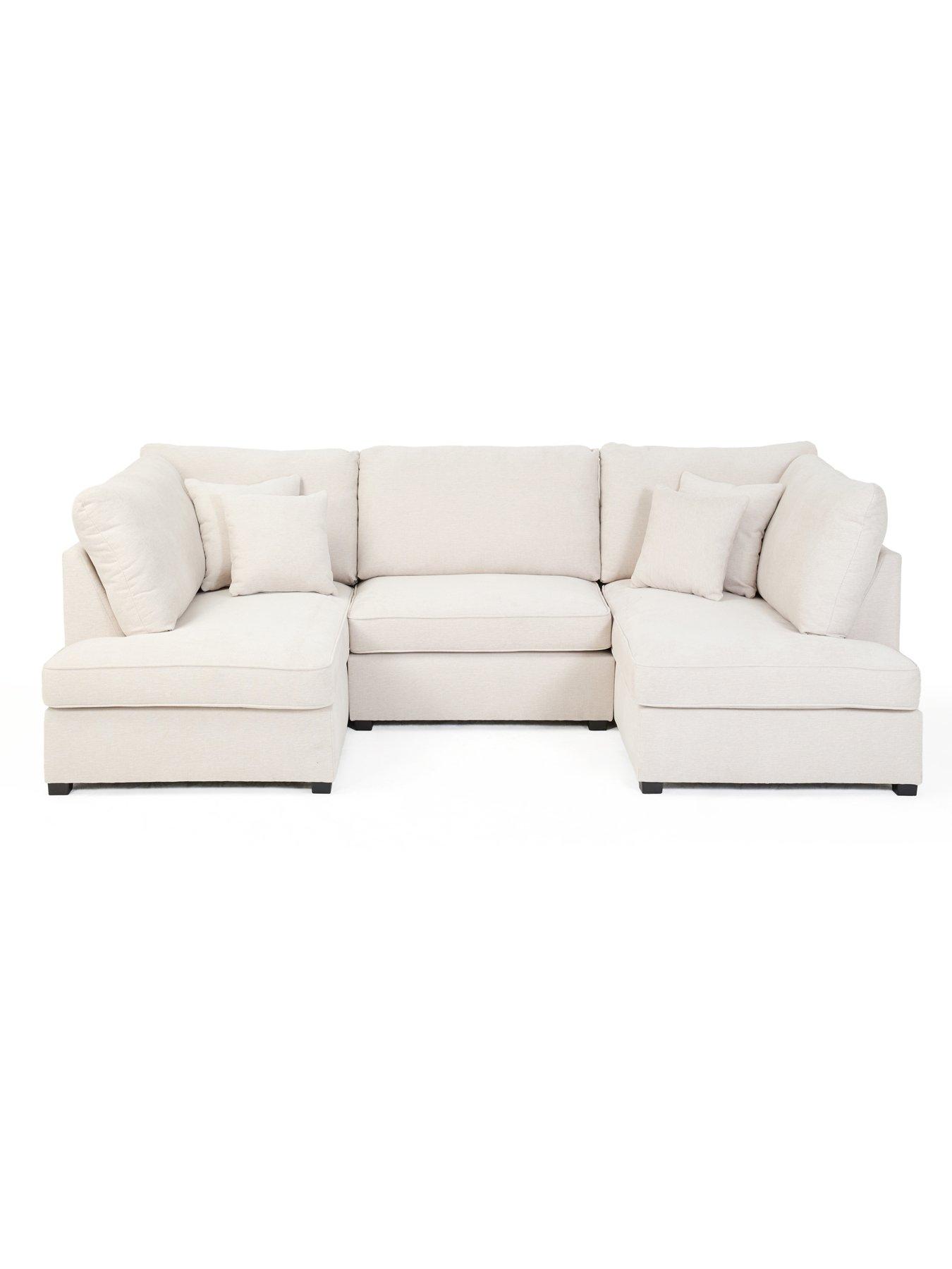 Image 3 of 7 of The Very Collection Seattle U-shape Modular Sofa With Footstool