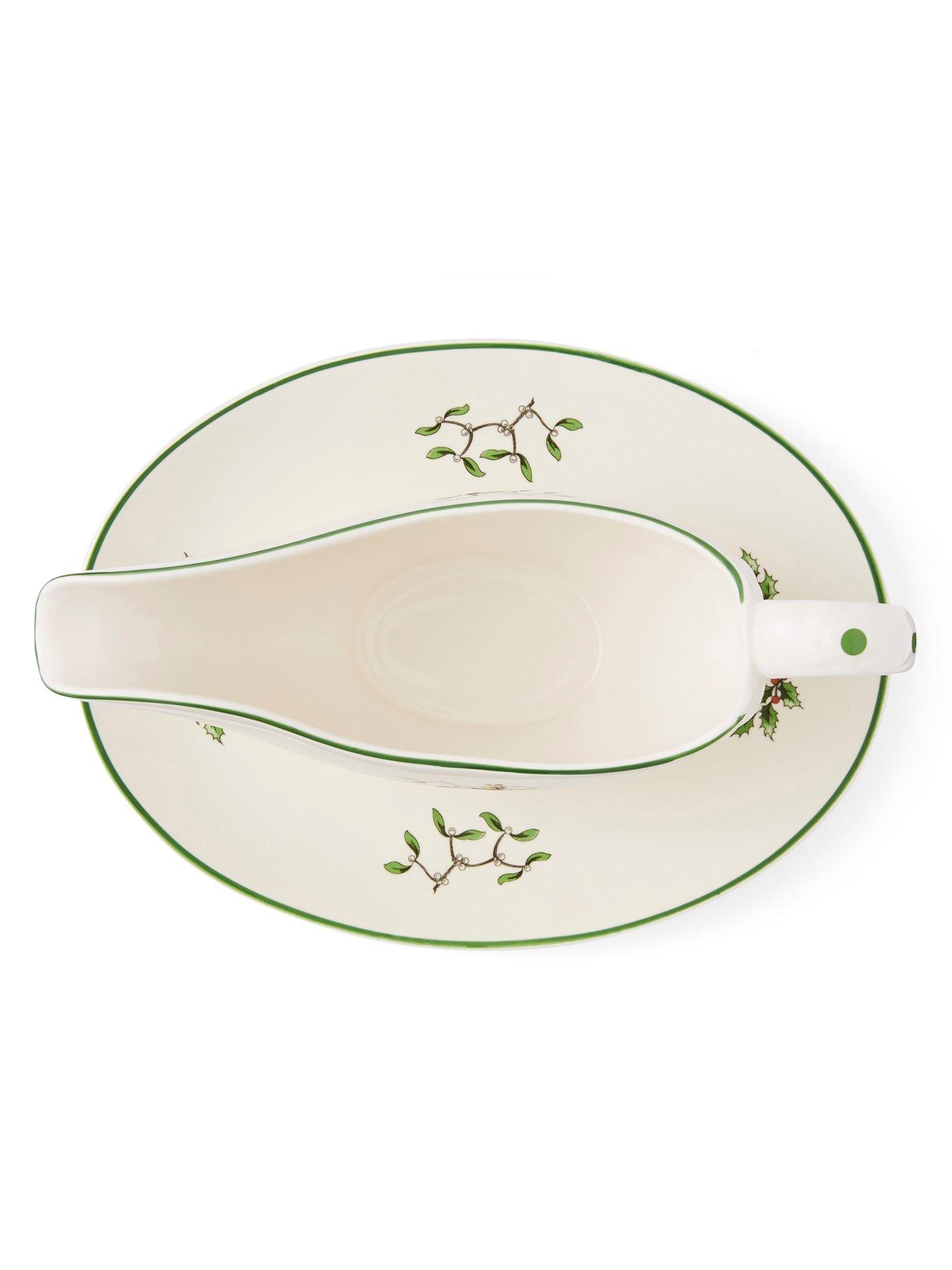 Image 4 of 6 of Spode Christmas Tree Sauce Boat & Stand