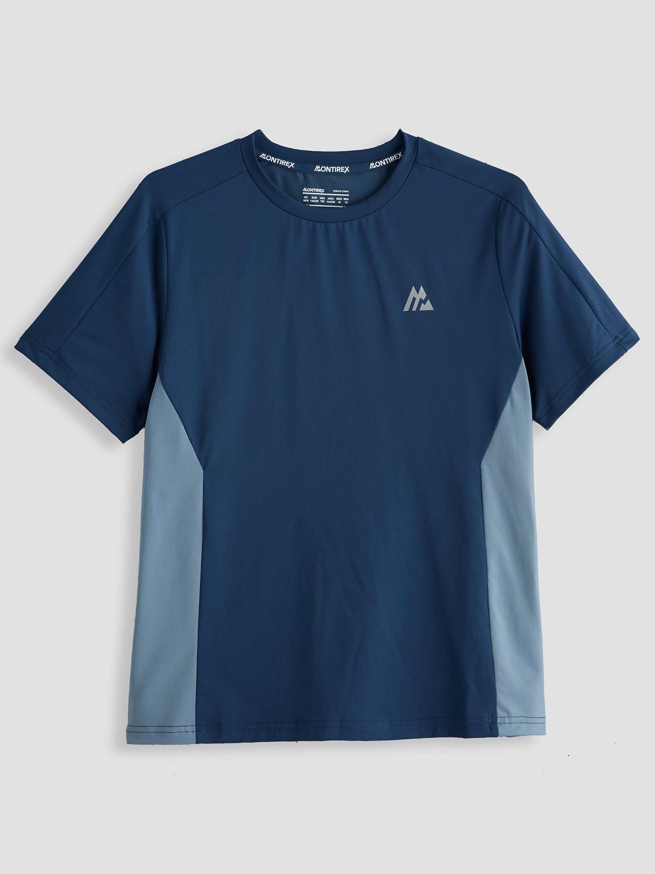 Image 1 of 4 of Montirex Boys Altrus Colour Block Stretch T-Shirt - Blue