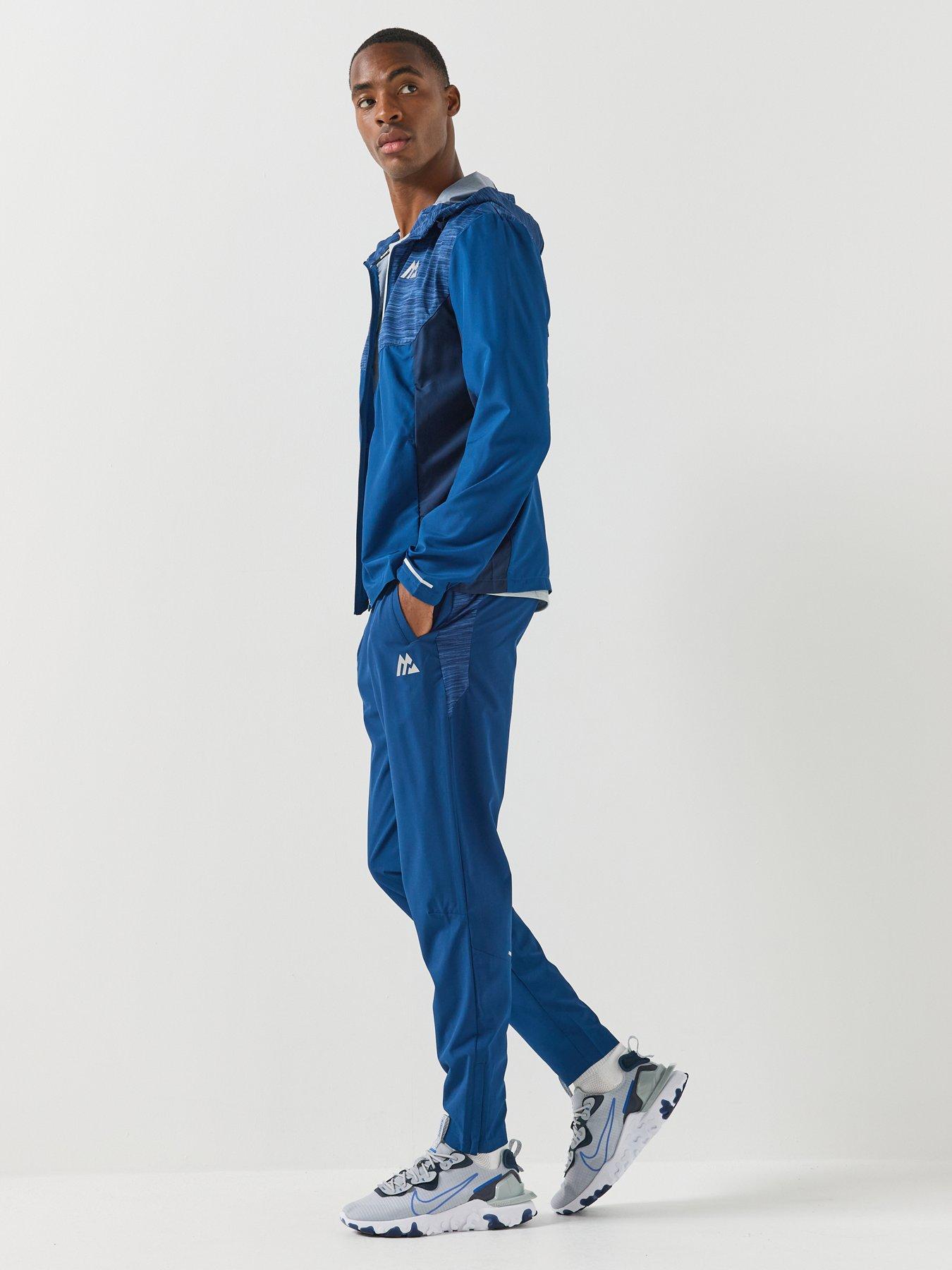 Image 3 of 6 of Montirex Mens Stretch Panelled Running Pants - Navy
