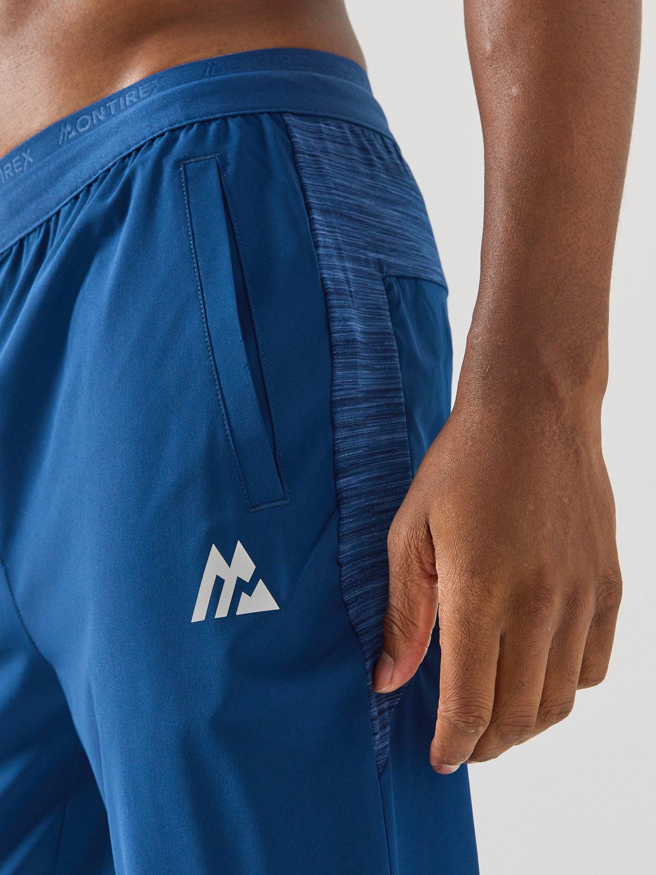 Image 4 of 6 of Montirex Mens Stretch Panelled Running Pants - Navy