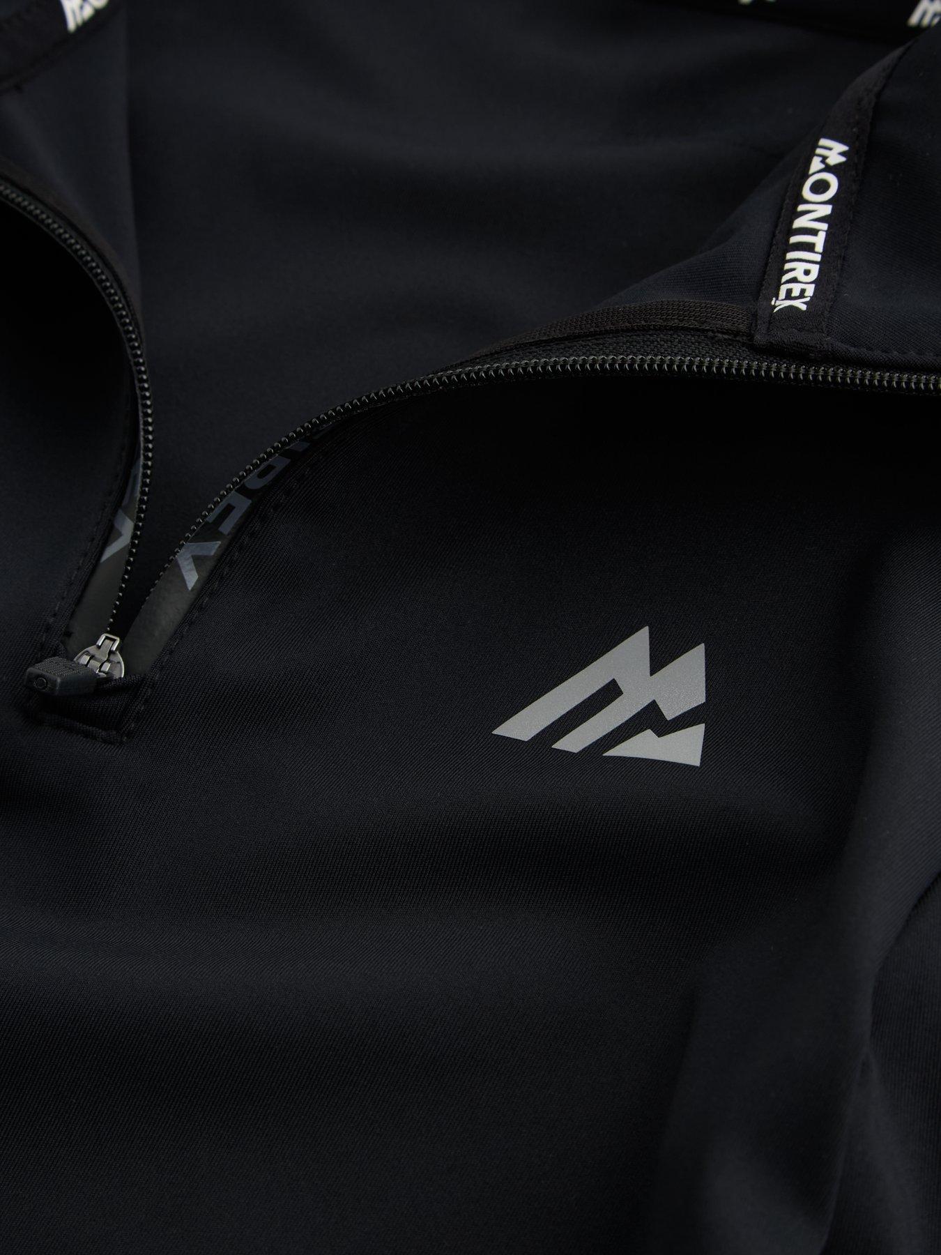 Image 3 of 4 of Montirex Girls Icon Stretch 1/4 Zip Top - Black