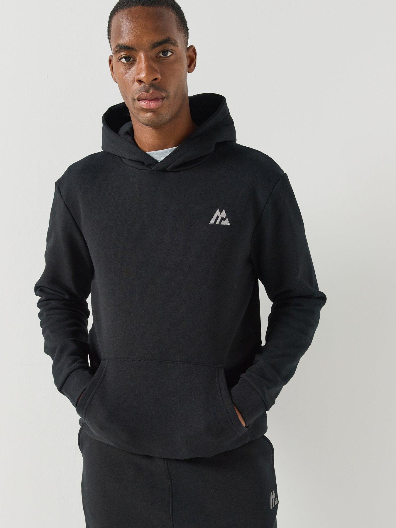 Image 1 of 6 of Montirex Mens Cotton Blend Logo Hoodie - Black