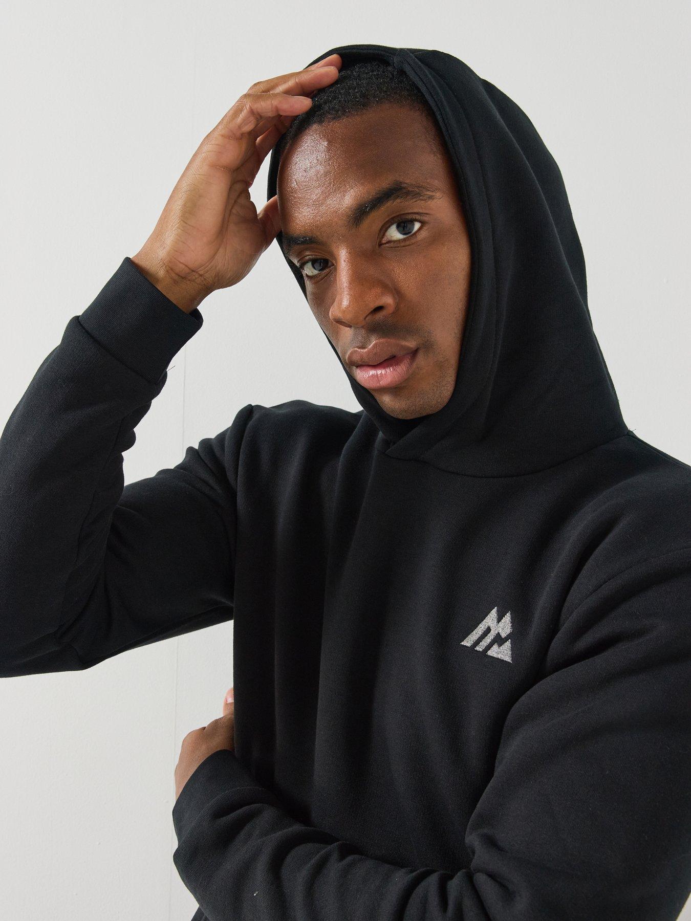 Image 4 of 6 of Montirex Mens Cotton Blend Logo Hoodie - Black
