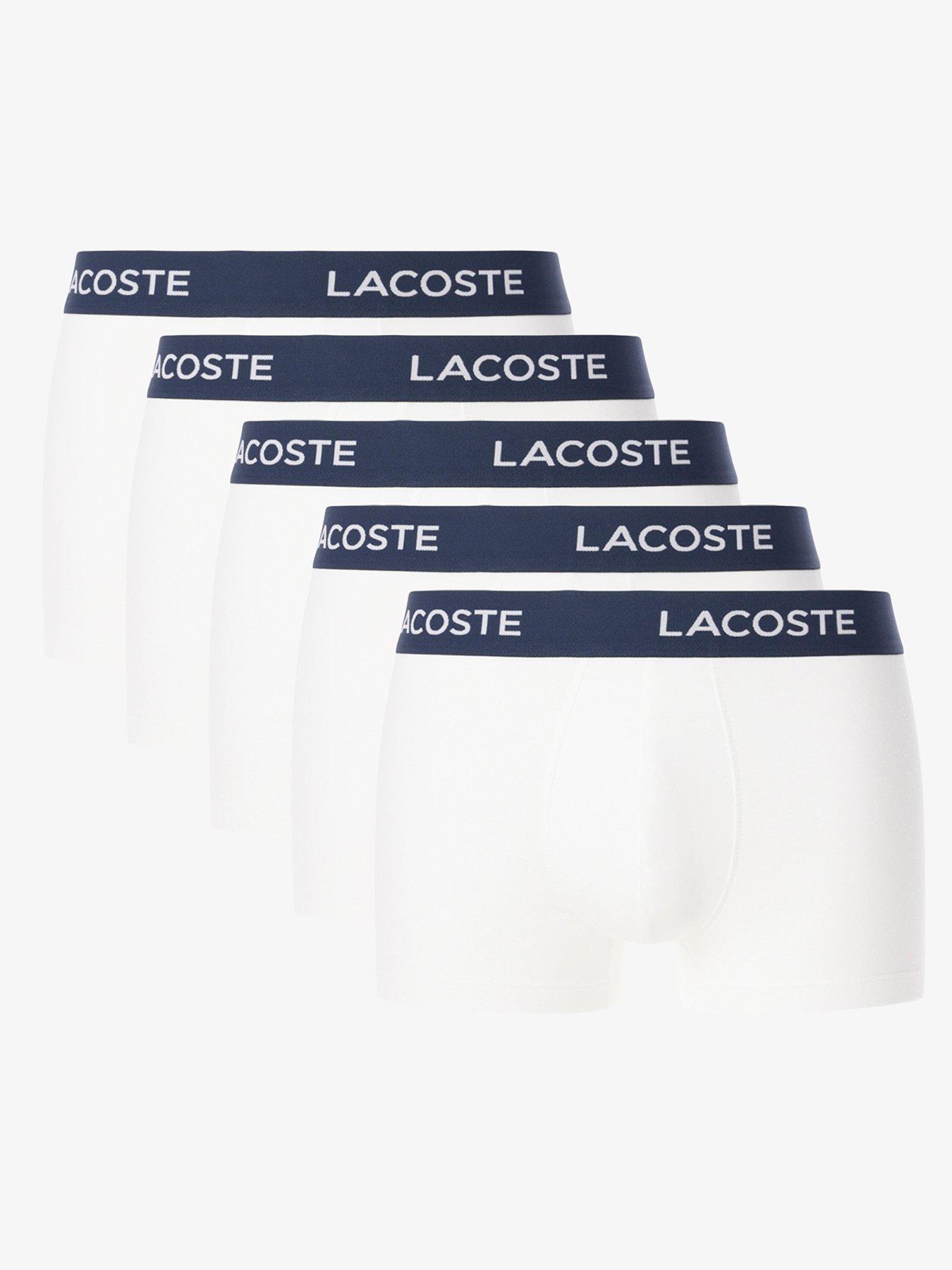 Image 1 of 3 of Lacoste Lacoste 5 Pack Stretch Cotton Trunks