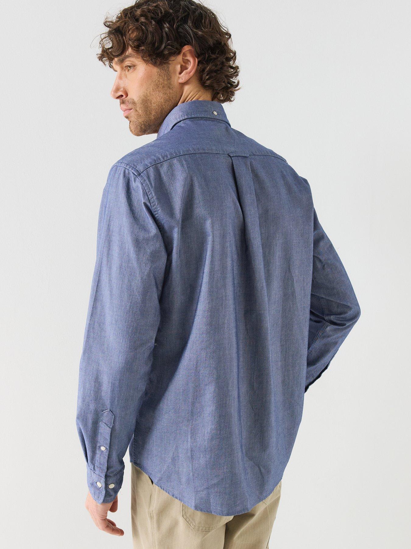 Image 2 of 6 of GANT Mens Regular Fit Classic long Sleeved Oxford Shirt - Light Blue