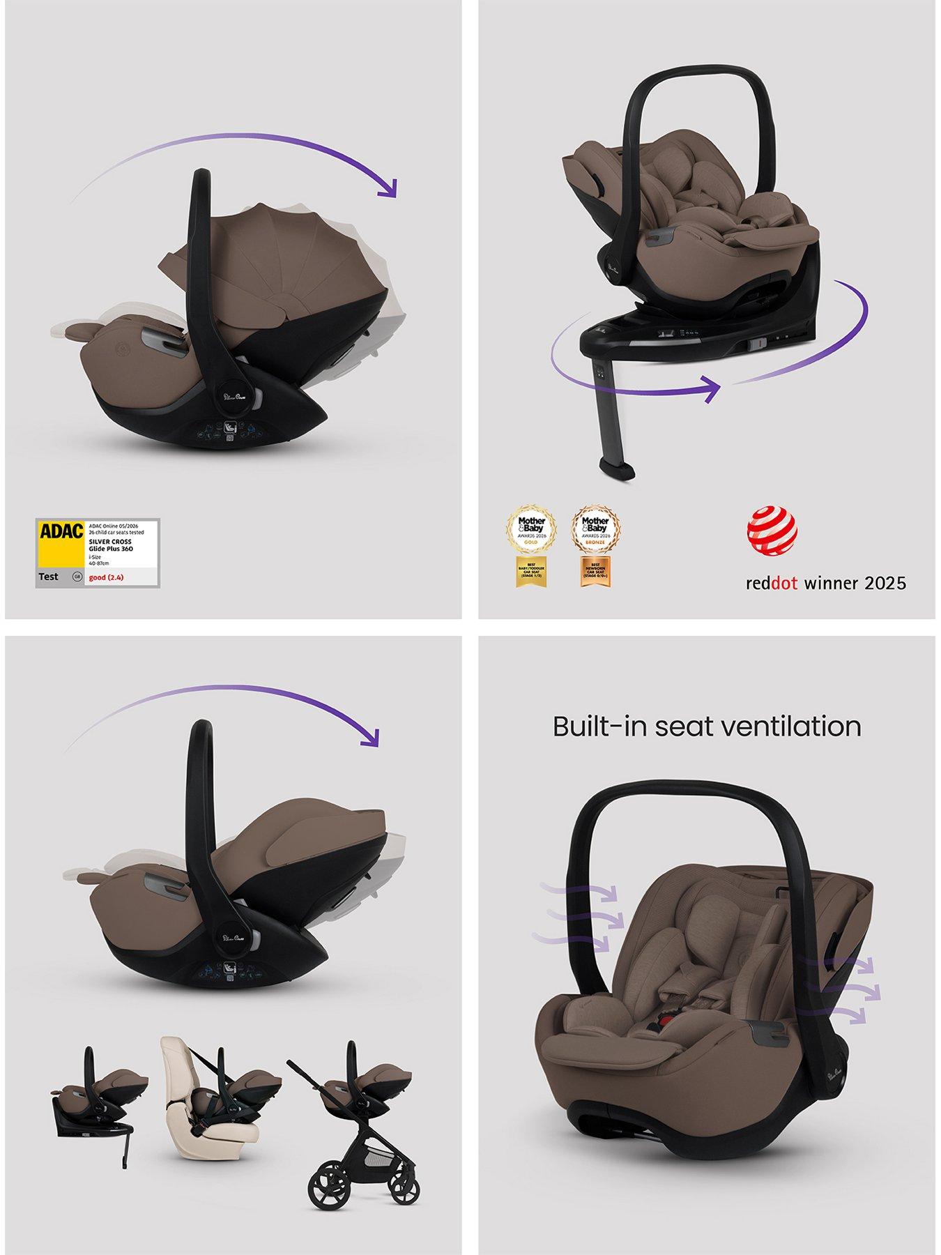 Image 7 of 8 of Silver Cross Cove 2 360 Car Seat Bundle - Chocolate