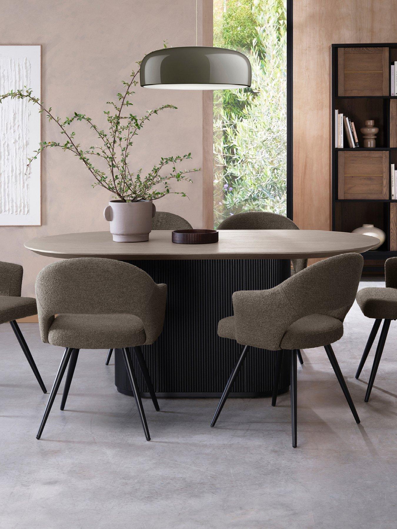 Image 5 of 6 of Bentley Designs Jorge Grey Oak 6 Seater Dining Table