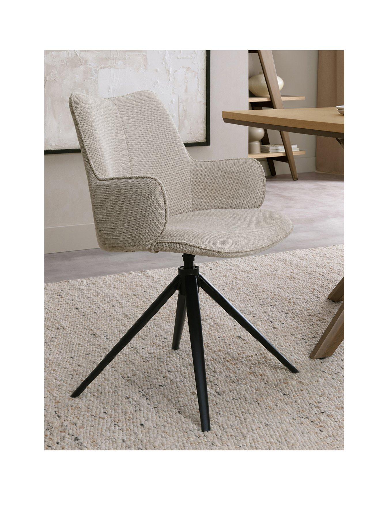 Image 2 of 6 of Bentley Designs Rowan Swivel Dining Chair - Beige
